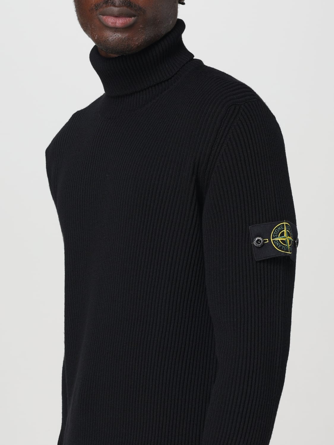 STONE ISLAND SUDADERA: Jersey hombre Stone Island, Negro - Img 5