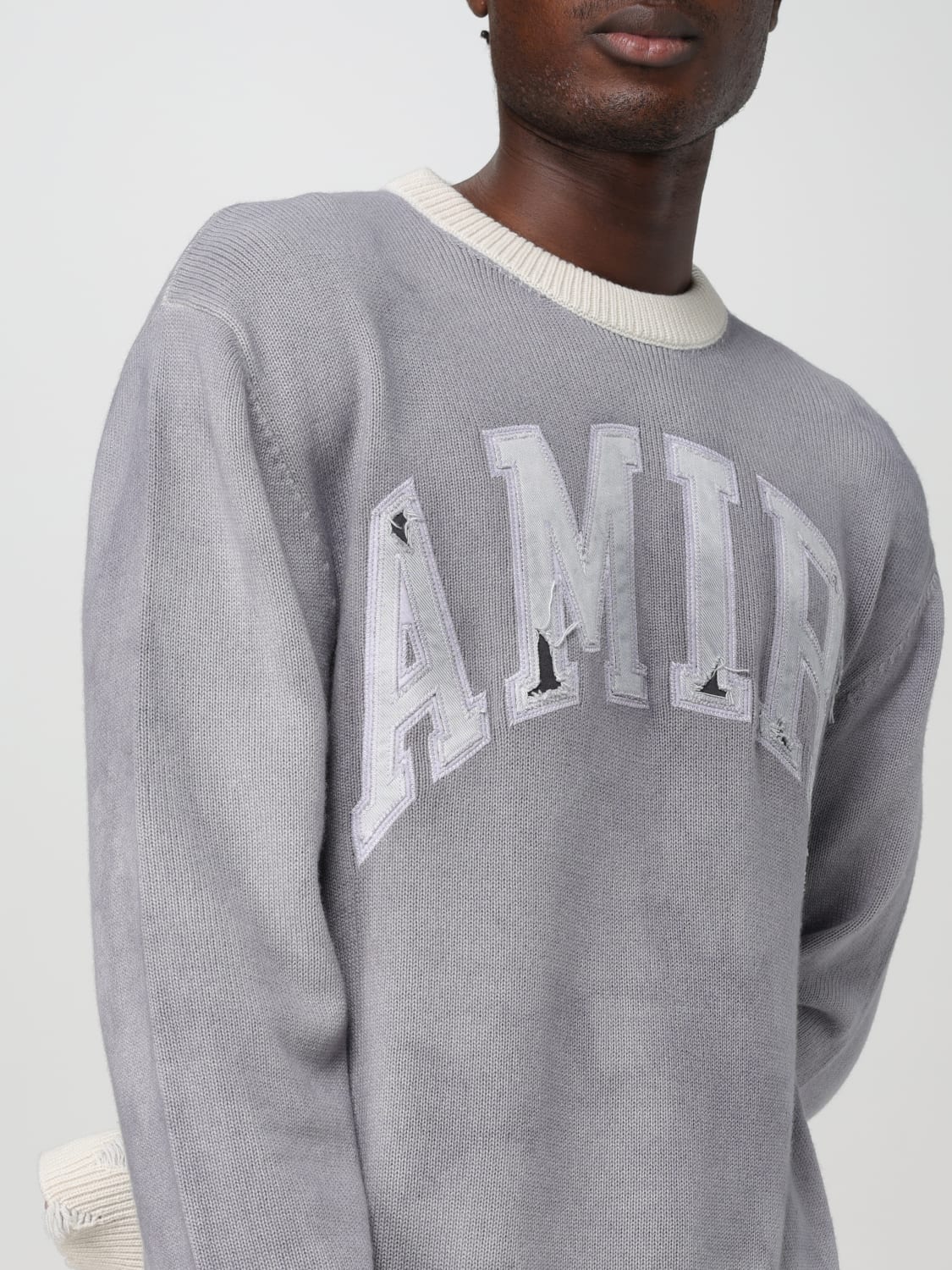 AMIRI JERSEY: Jersey hombre Amiri, Gris - Img 5