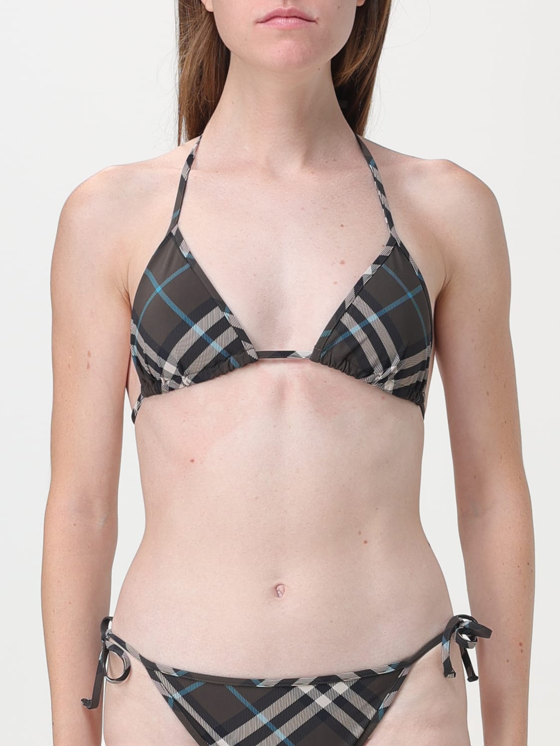 Giglio Costume Bikini Top Burberry check