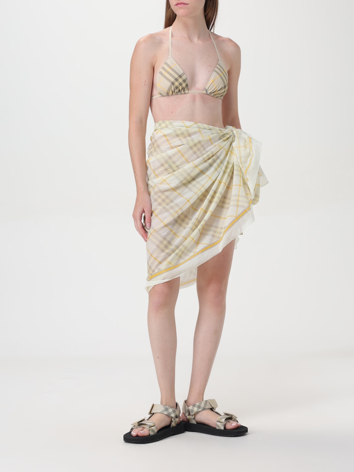 BURBERRY SWIMSUIT: Swimsuit woman Burberry, Beige - Img 6