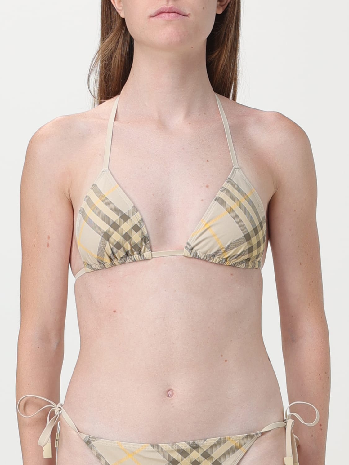 Giglio Costume Bikini Top Burberry check