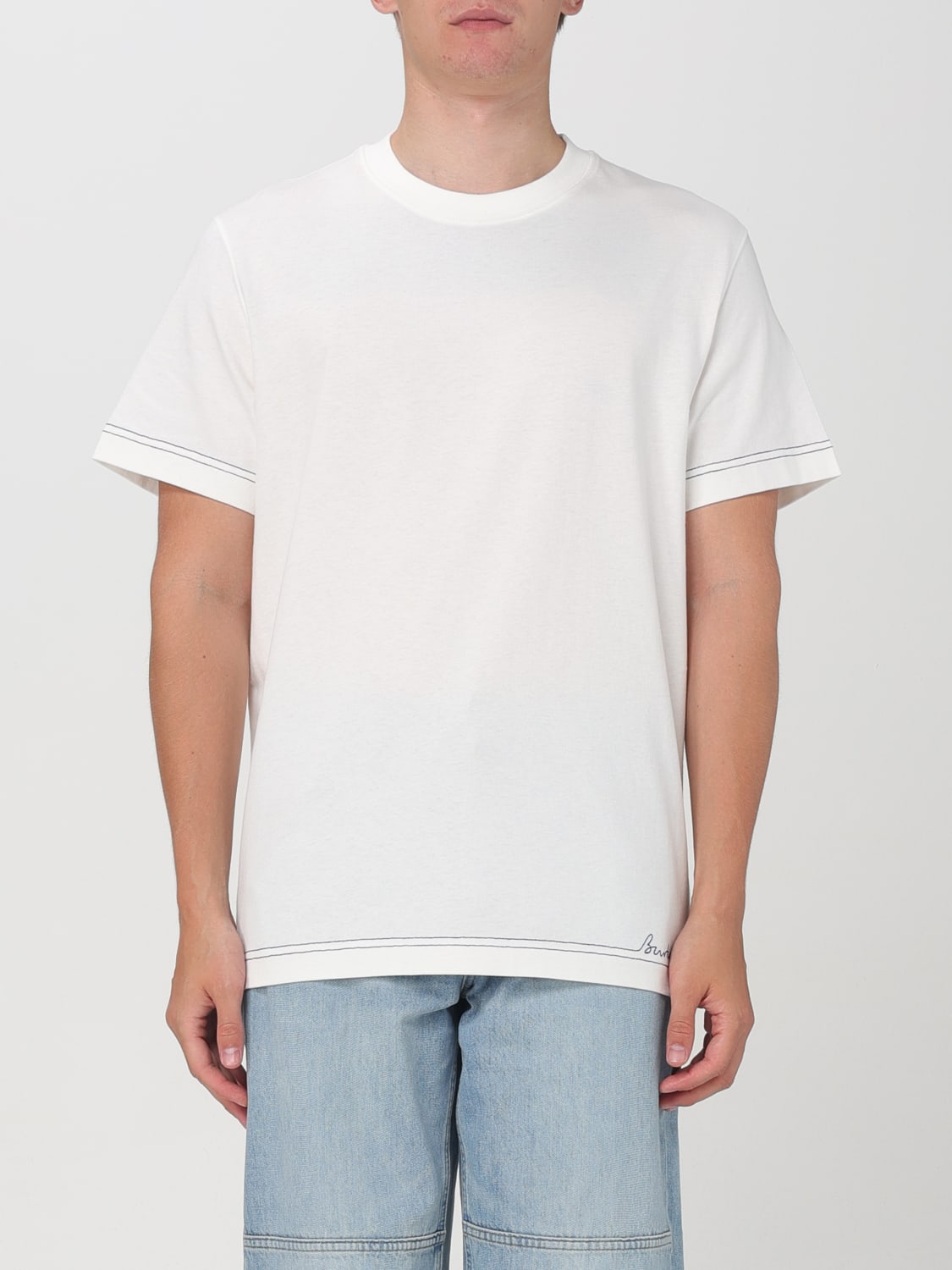 BURBERRY T-SHIRT: T-shirt men Burberry, White - Img 1