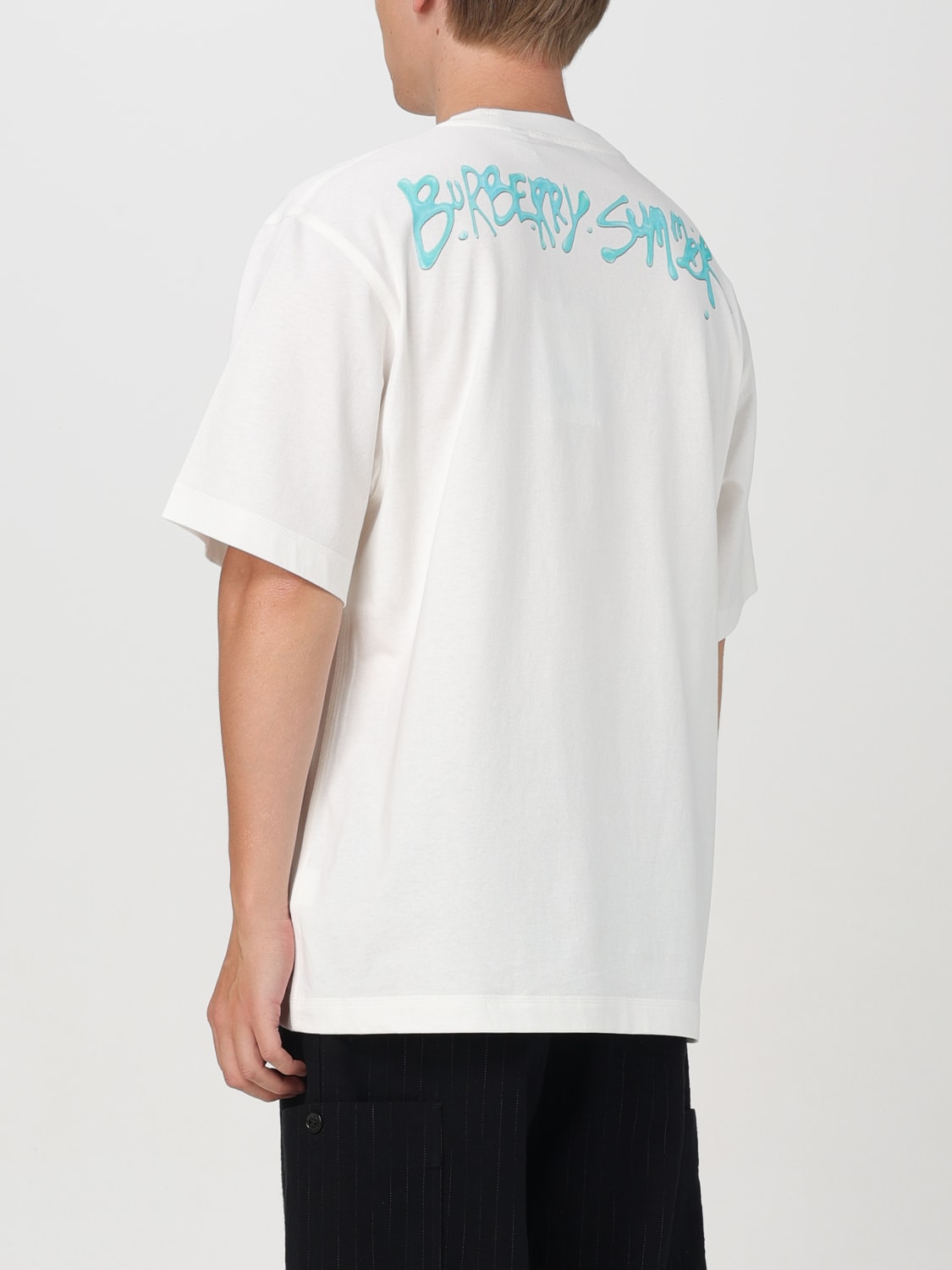 BURBERRY T-SHIRT: T-shirt men Burberry, White - Img 3