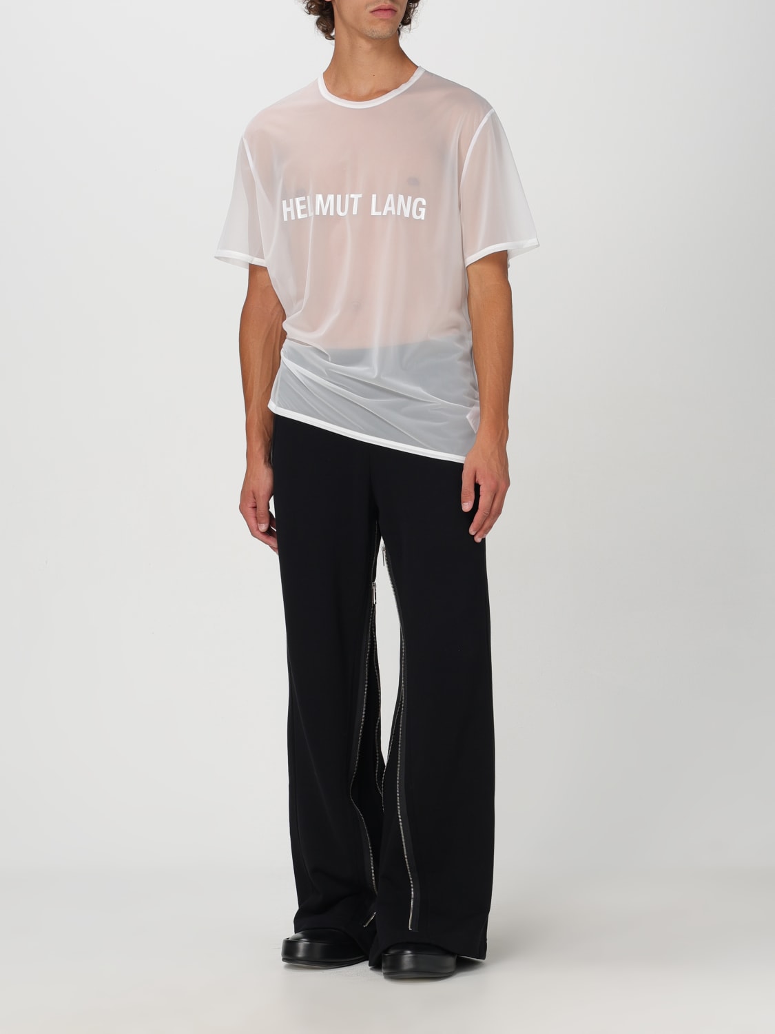 HELMUT LANG 裤子: 裤子 男士 Helmut Lang, 黑色 - Img 2