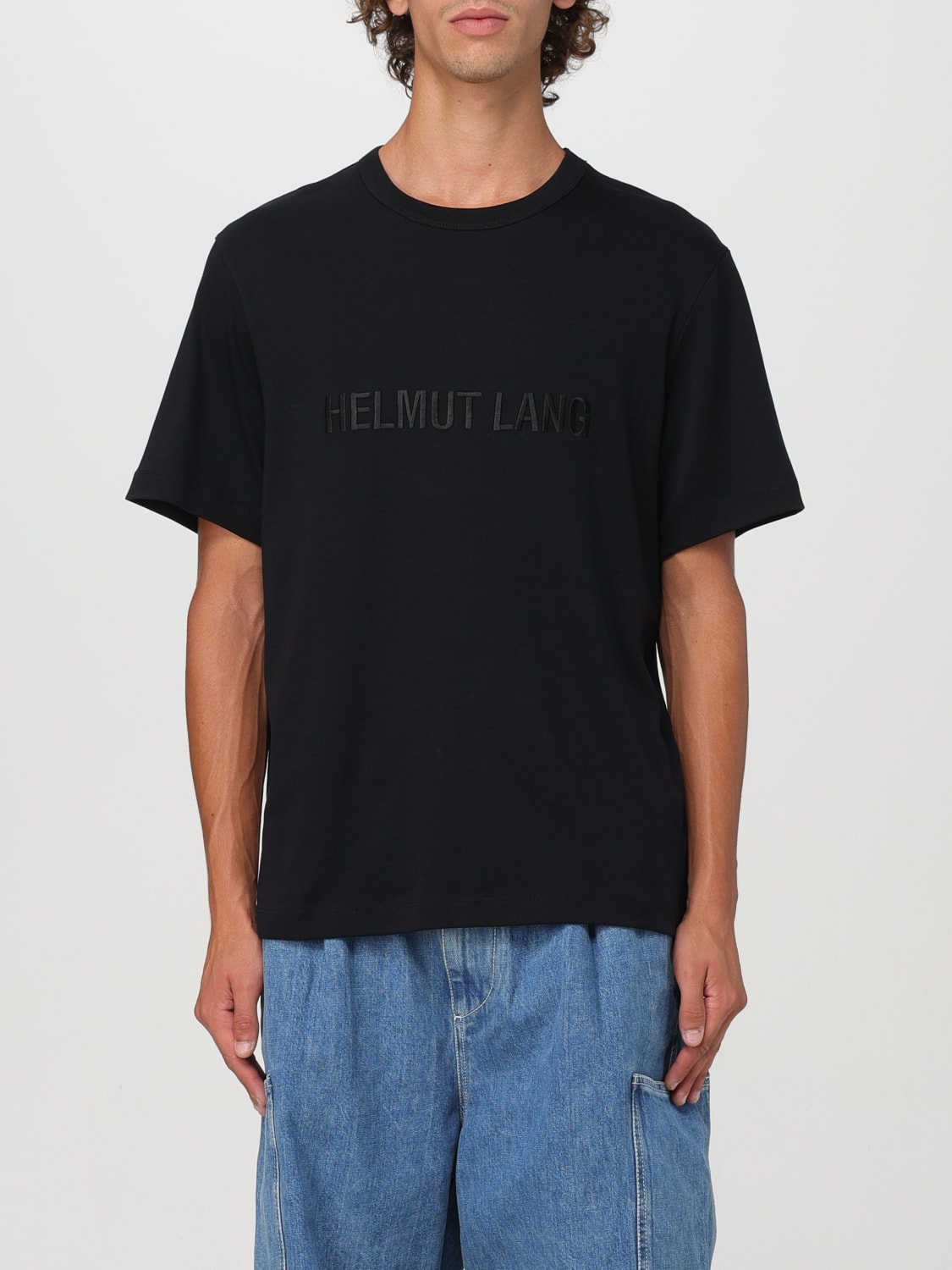 HELMUT LANG T恤: T恤 男士 Helmut Lang, 黑色 1 - Img 1