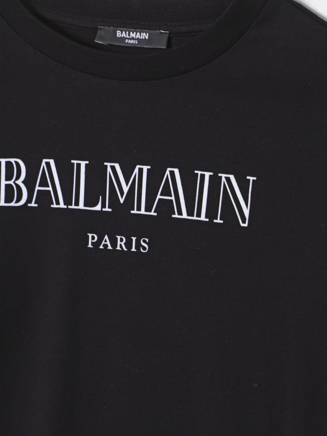 BALMAIN 티셔츠: 티셔츠 남아 Balmain, 블랙 - Img 3