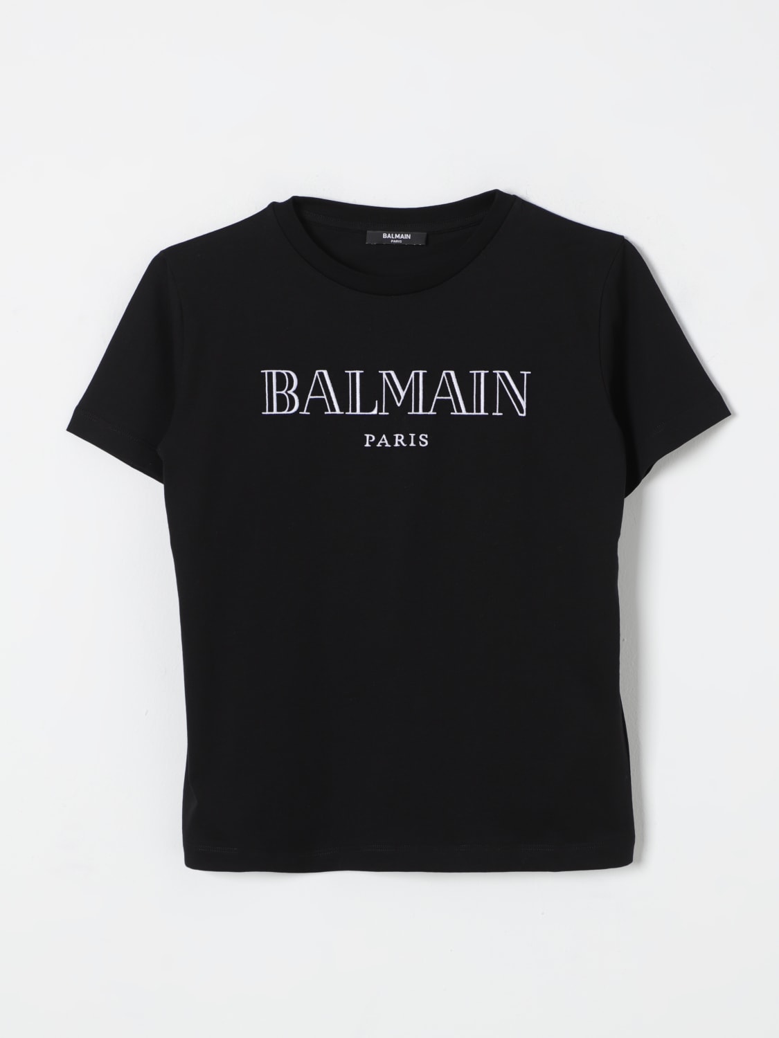 BALMAIN 티셔츠: 티셔츠 남아 Balmain, 블랙 - Img 1