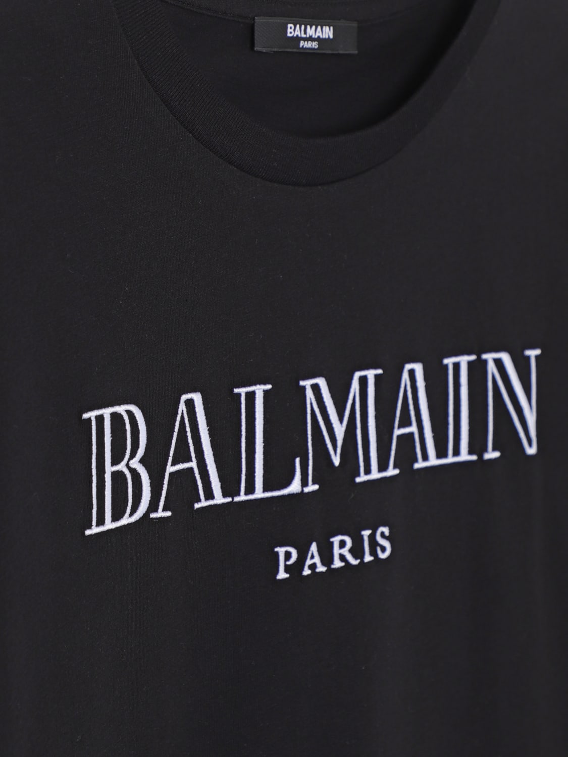 BALMAIN 티셔츠: 티셔츠 남아 Balmain, 블랙 - Img 3