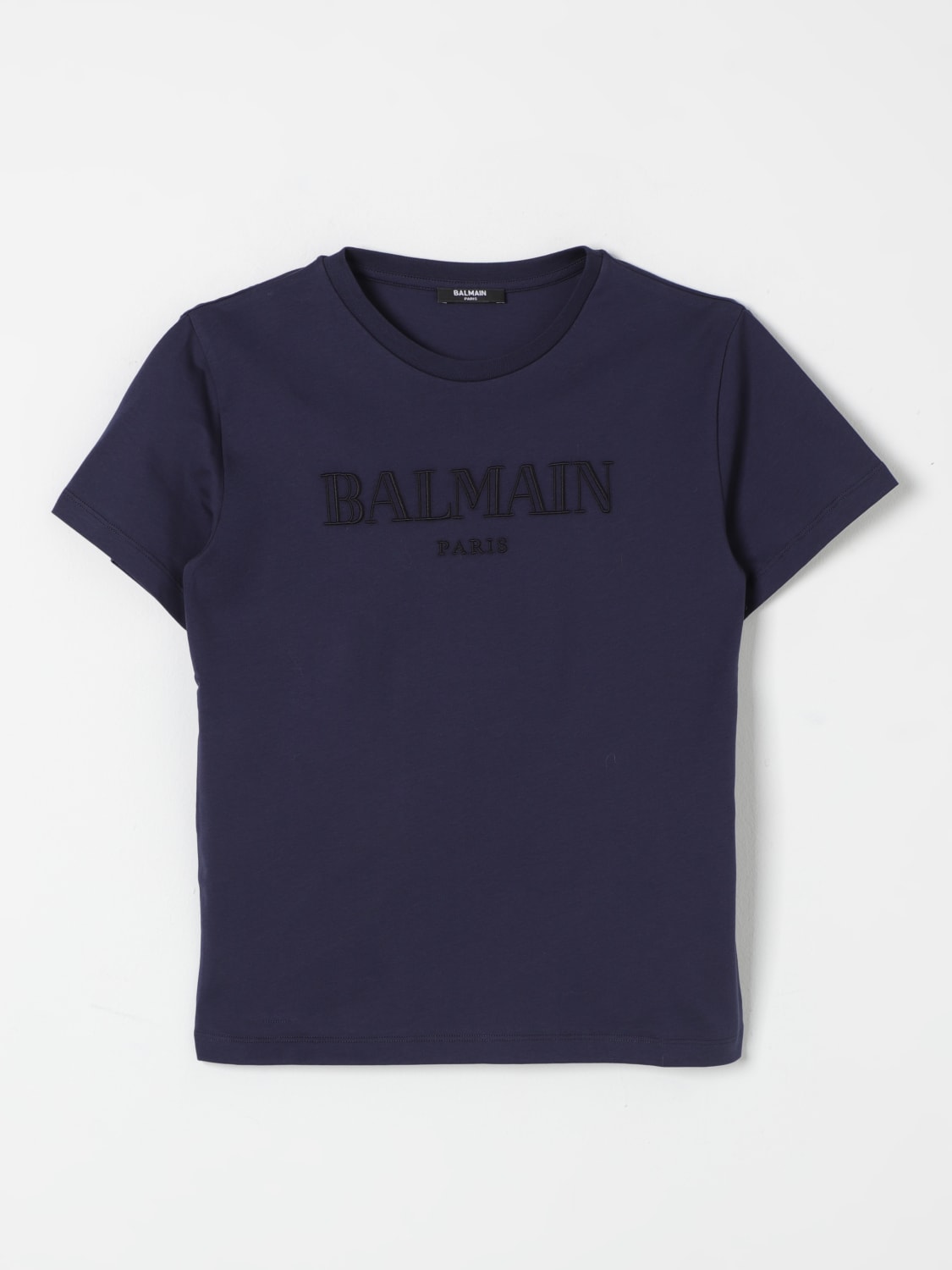 BALMAIN T恤: T恤 儿童 Balmain, 蓝色 - Img 1