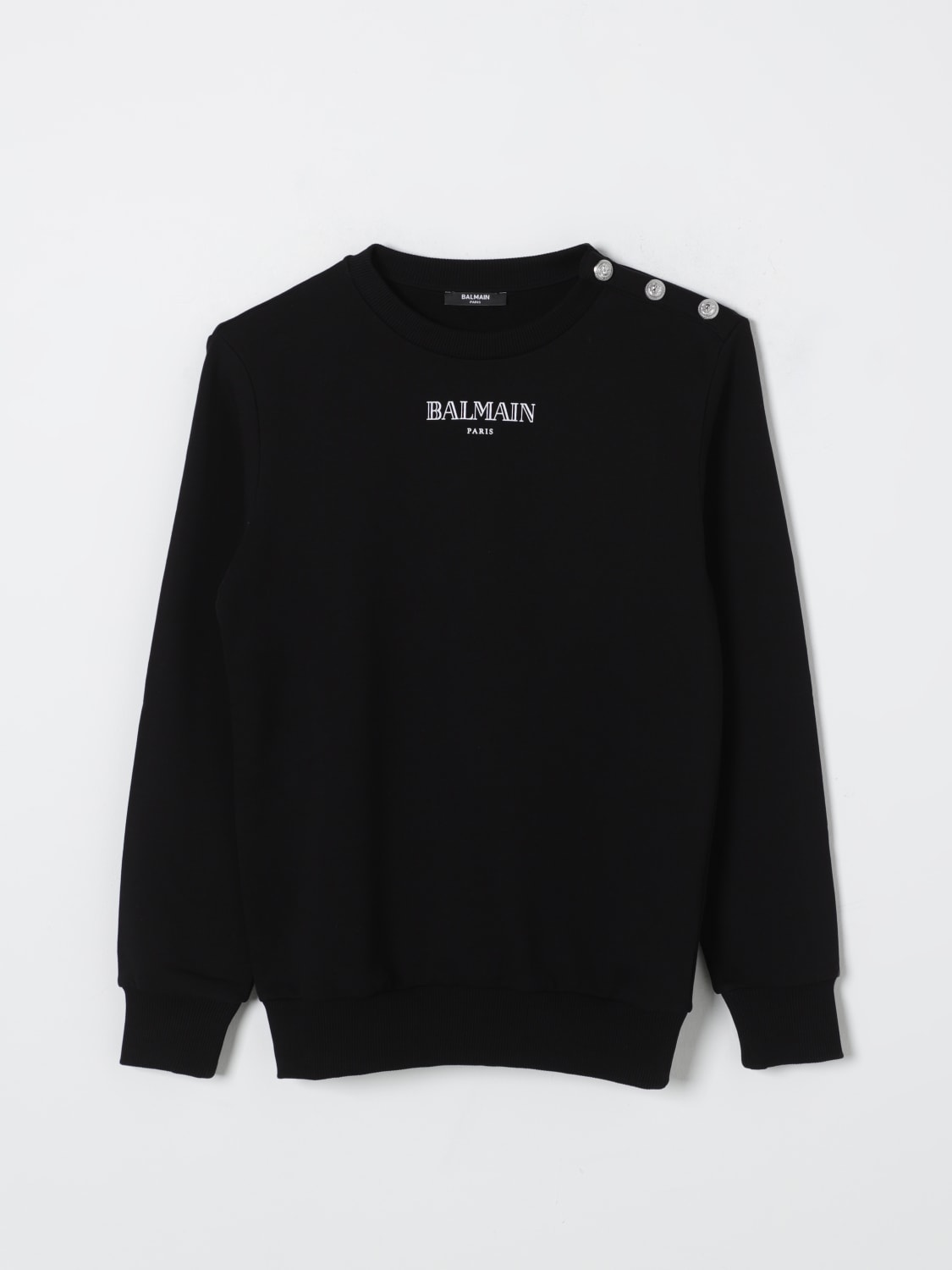 BALMAIN SWEATER: Sweater kids Balmain, Black - Img 1