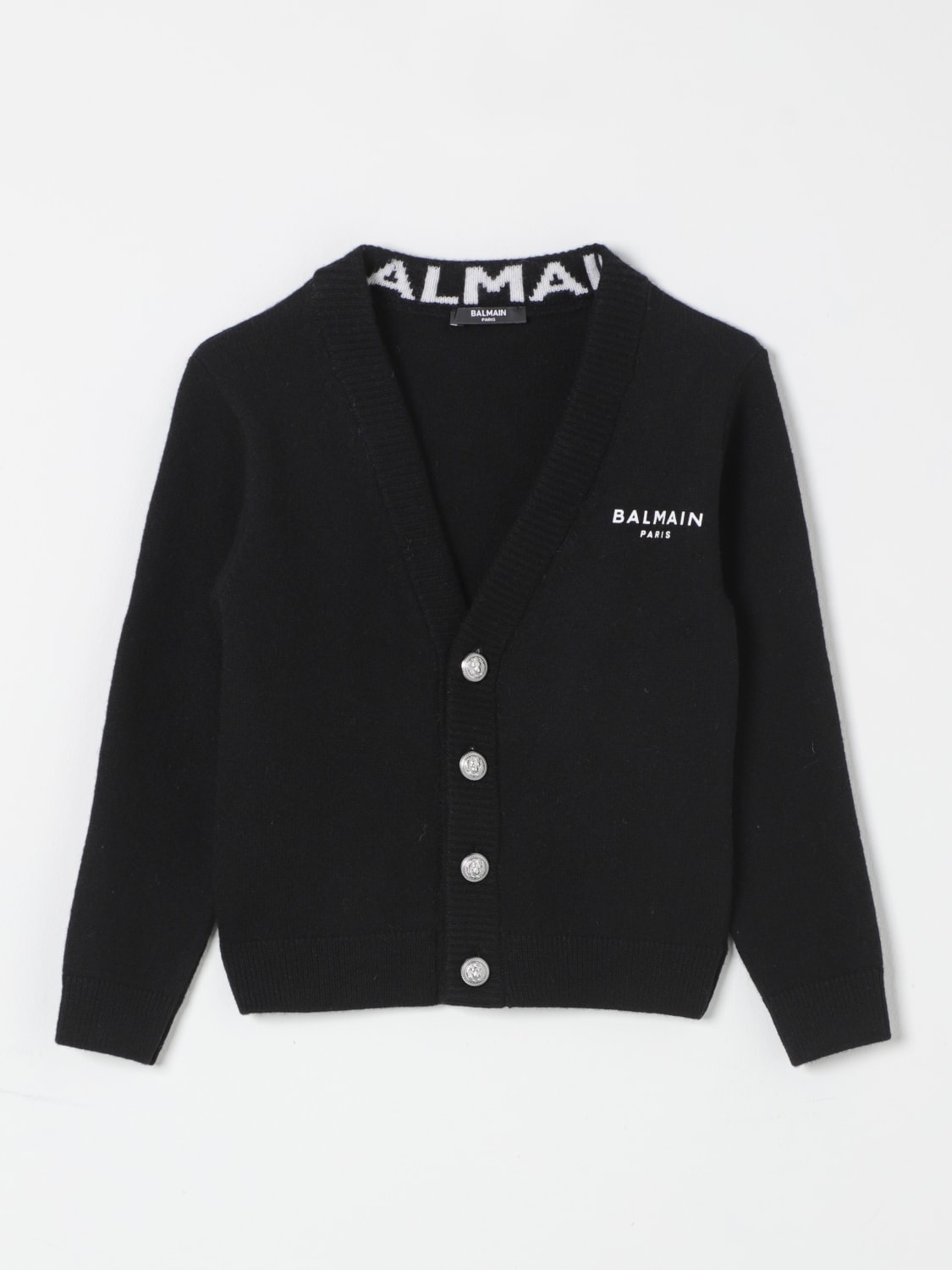 BALMAIN SWEATER: Sweater kids Balmain, Black - Img 1