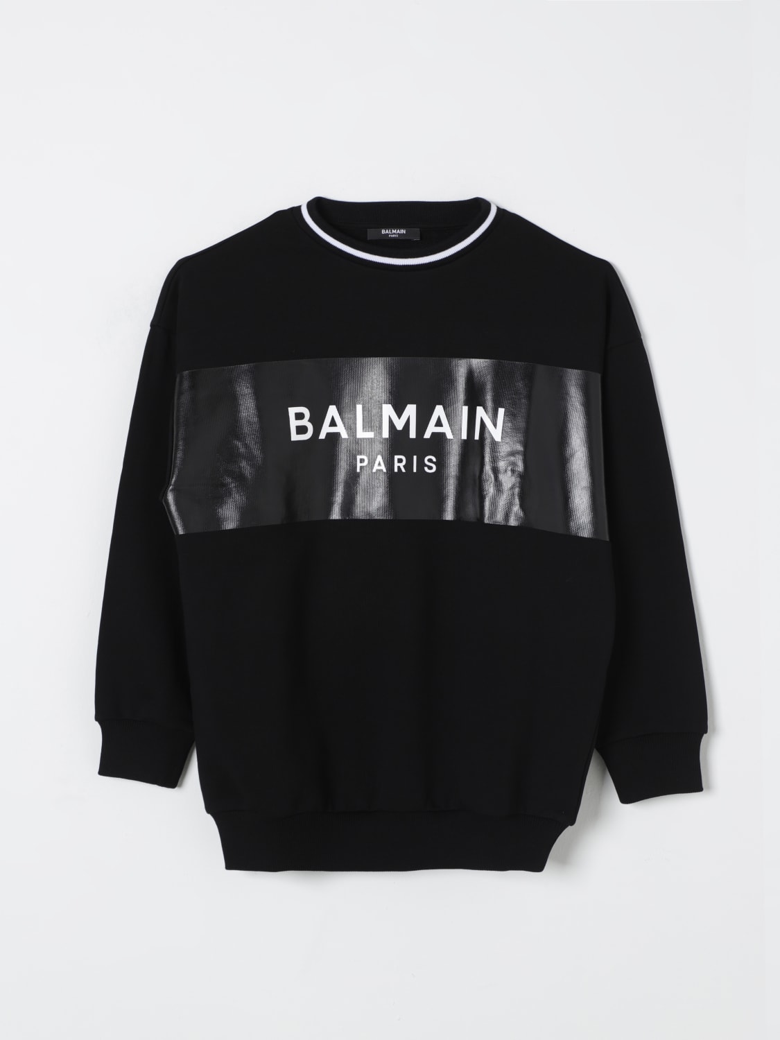 BALMAIN SWEATER: Sweater kids Balmain, Black - Img 1