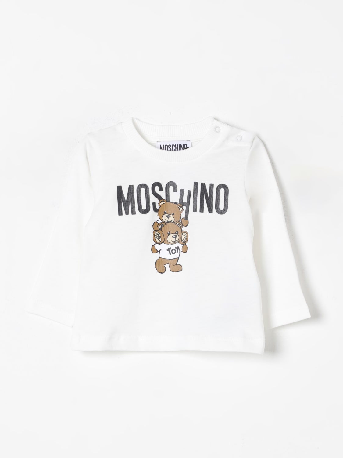 MOSCHINO 스웨터: 스웨터 남아 Moschino, 화이트 - Img 1