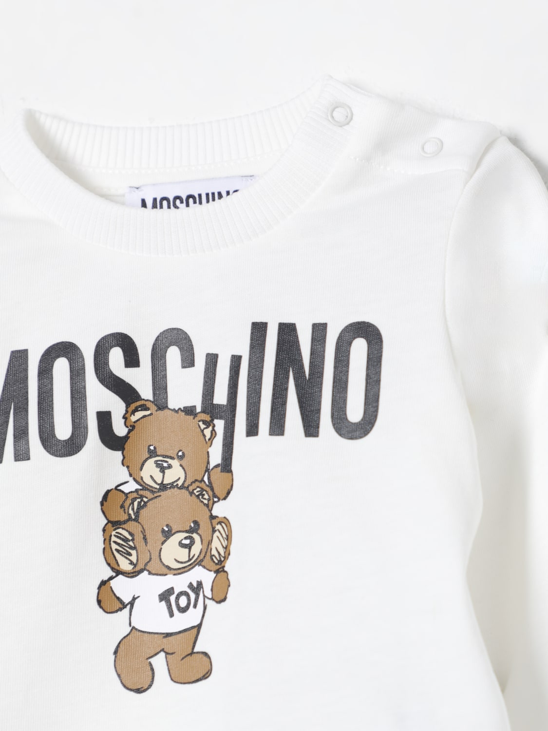 MOSCHINO 스웨터: 스웨터 남아 Moschino, 화이트 - Img 3