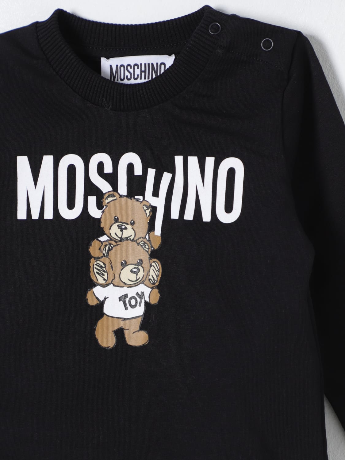 MOSCHINO 스웨터: 스웨터 남아 Moschino, 블랙 - Img 3