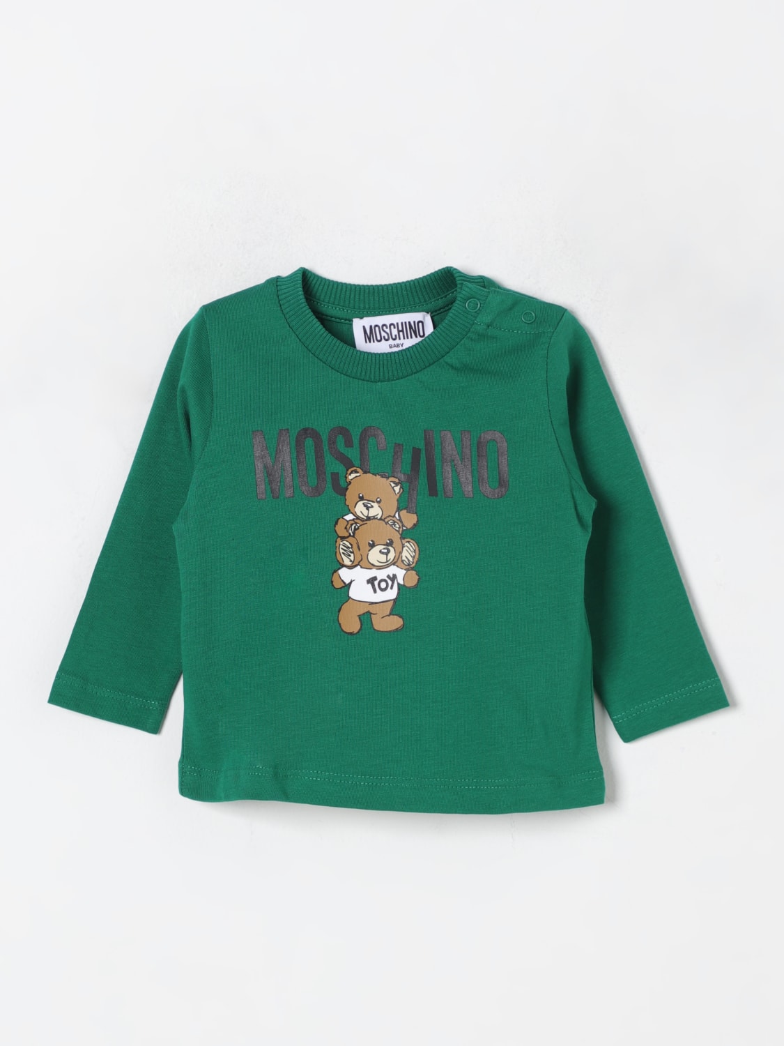 MOSCHINO SWEATER: Sweater kids Moschino, Green - Img 1