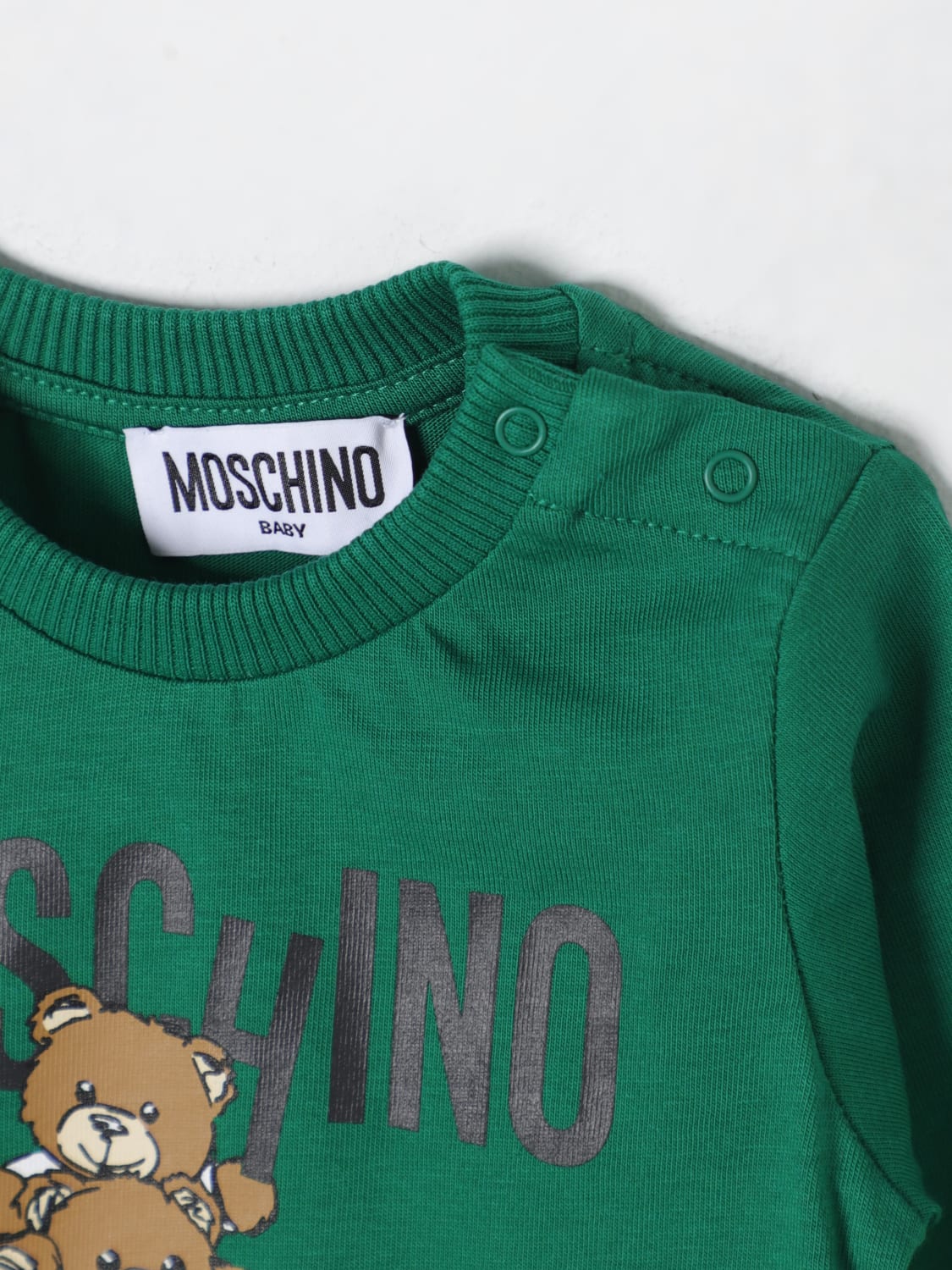 MOSCHINO SWEATER: Sweater kids Moschino, Green - Img 3