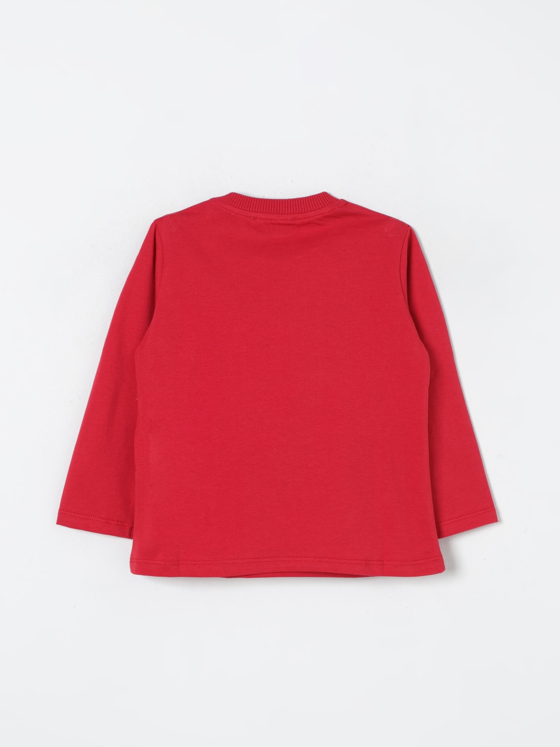 MOSCHINO MAGLIA: Maglia Teddy Moschino in cotone, Rosso - Img 2