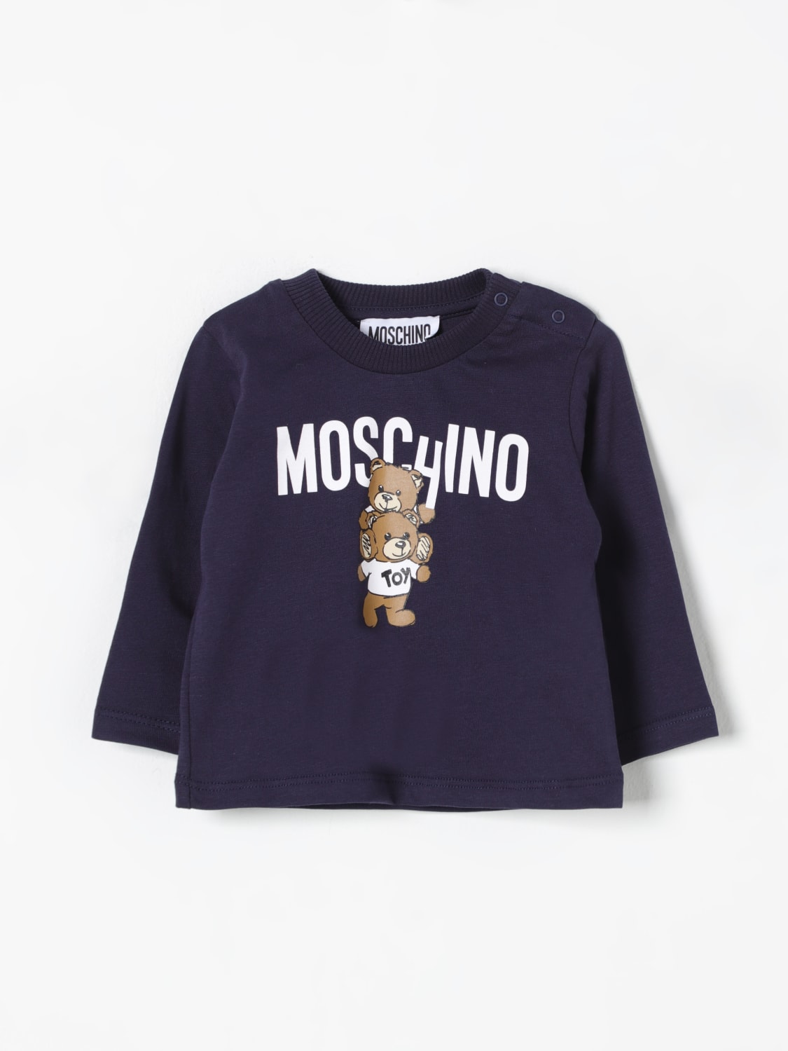 MOSCHINO 스웨터: 스웨터 남아 Moschino, 네이비 - Img 1