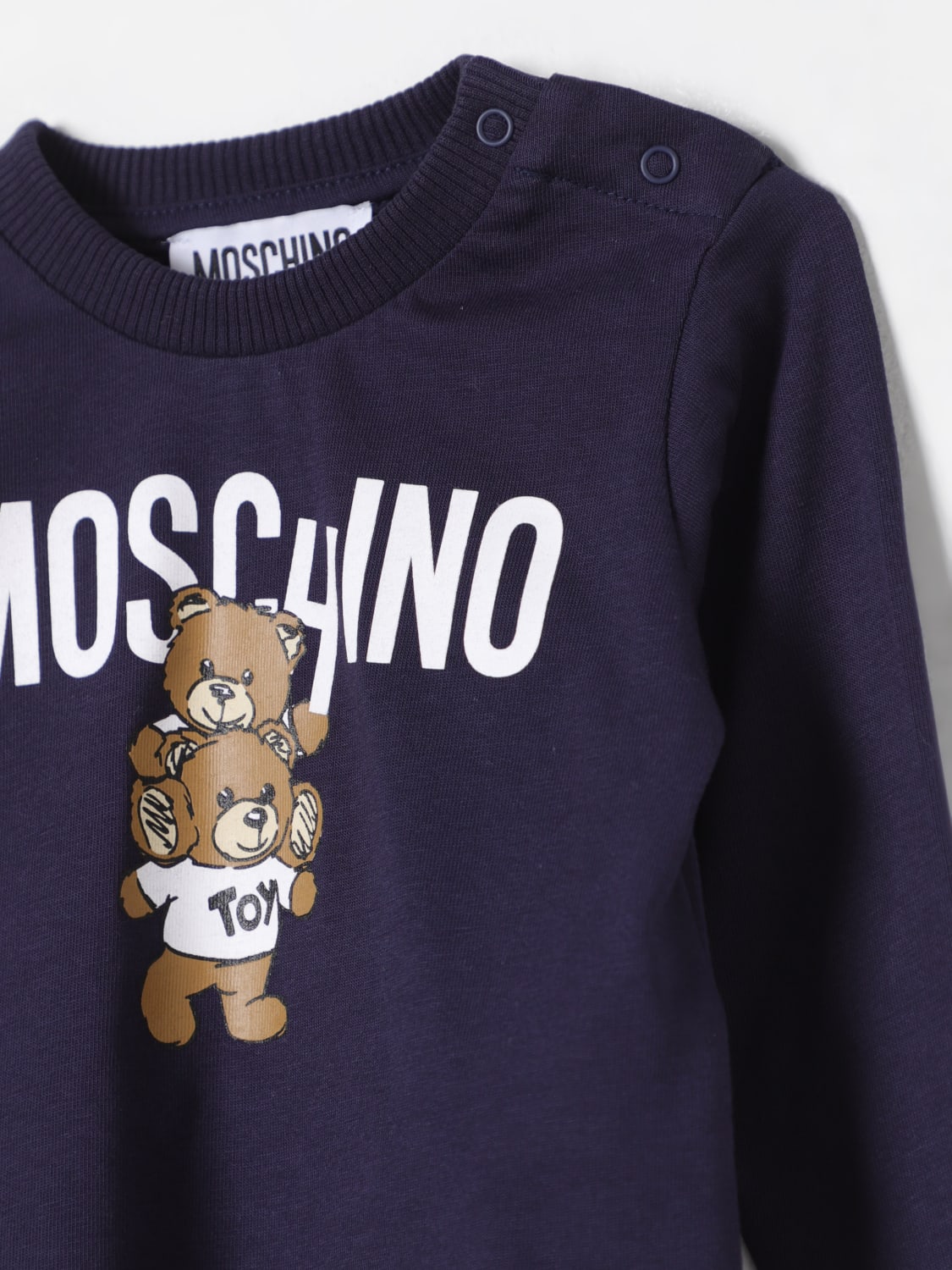 MOSCHINO 스웨터: 스웨터 남아 Moschino, 네이비 - Img 3