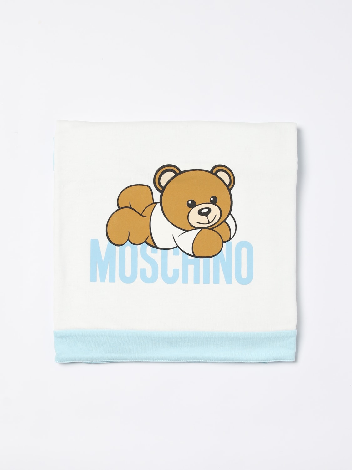 MOSCHINO 담요: 담요 남아 Moschino, 블루 - Img 1