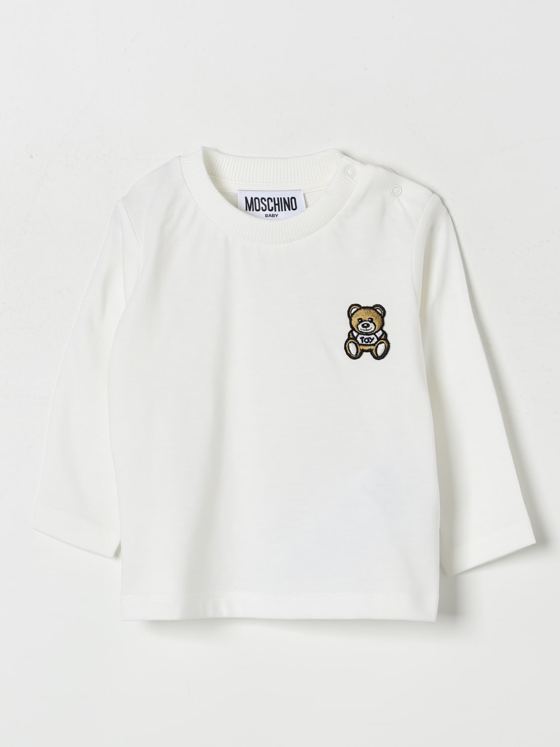 MOSCHINO SWEATER: Sweater kids Moschino, White - Img 1