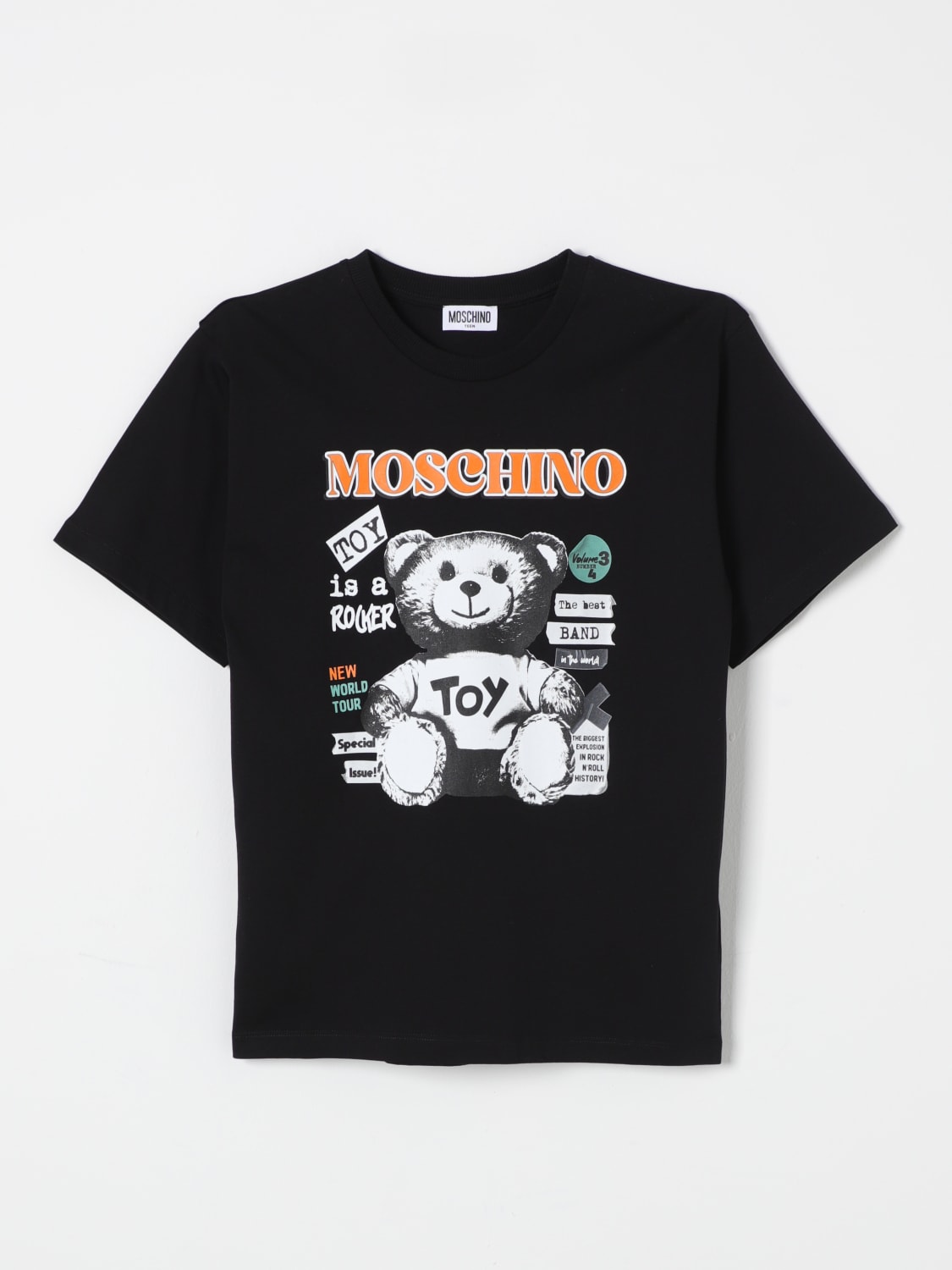 MOSCHINO T-SHIRT: T-shirt kids Moschino, Black - Img 1