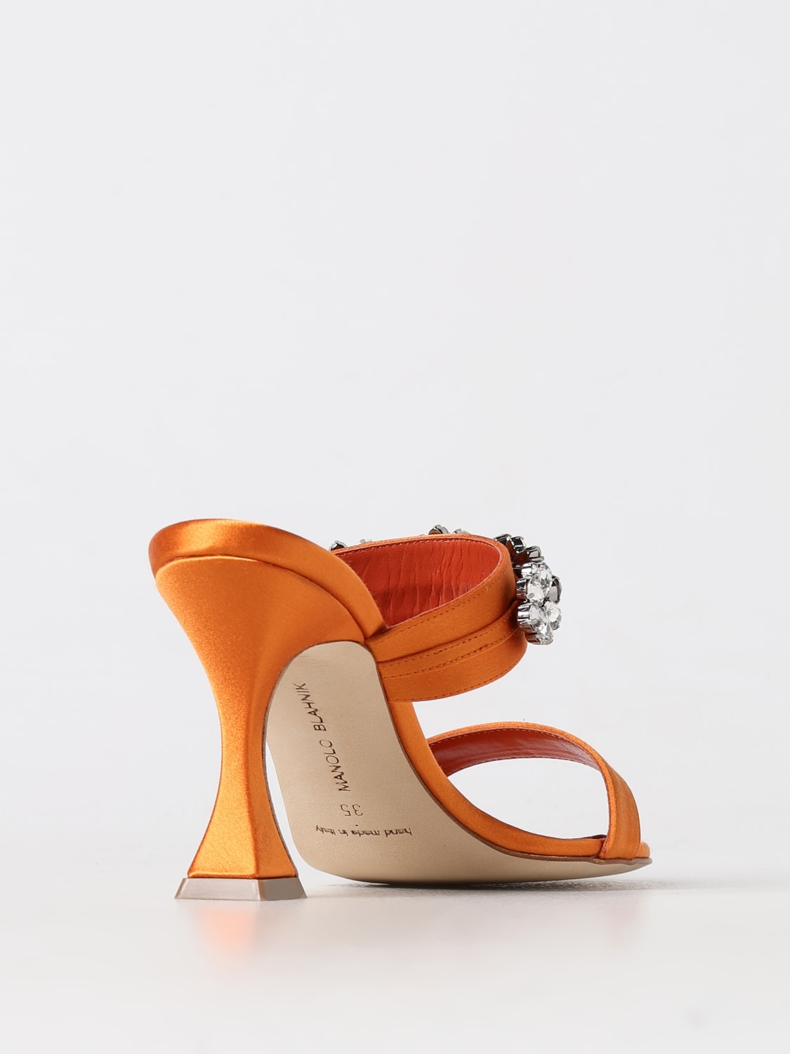 MANOLO BLAHNIK HEELED SANDALS: High heel shoes woman Manolo Blahnik, Orange - Img 3