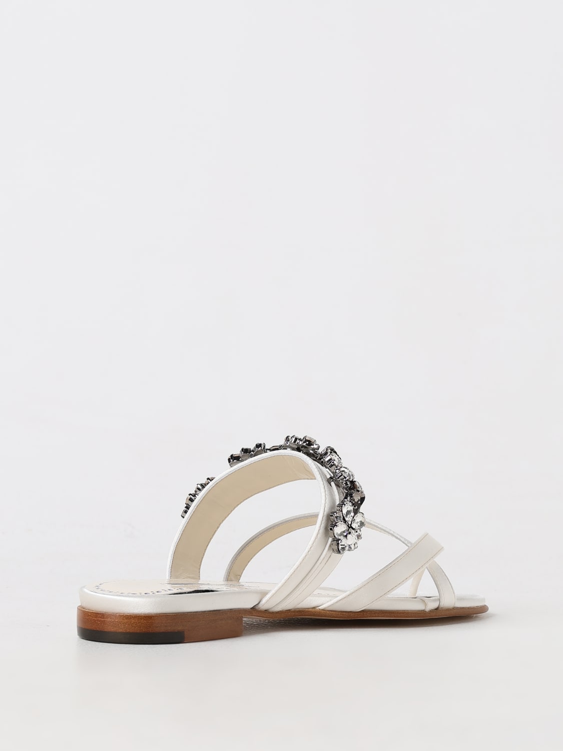 MANOLO BLAHNIK FLAT SANDALS: Flat sandals woman Manolo Blahnik, White - Img 3