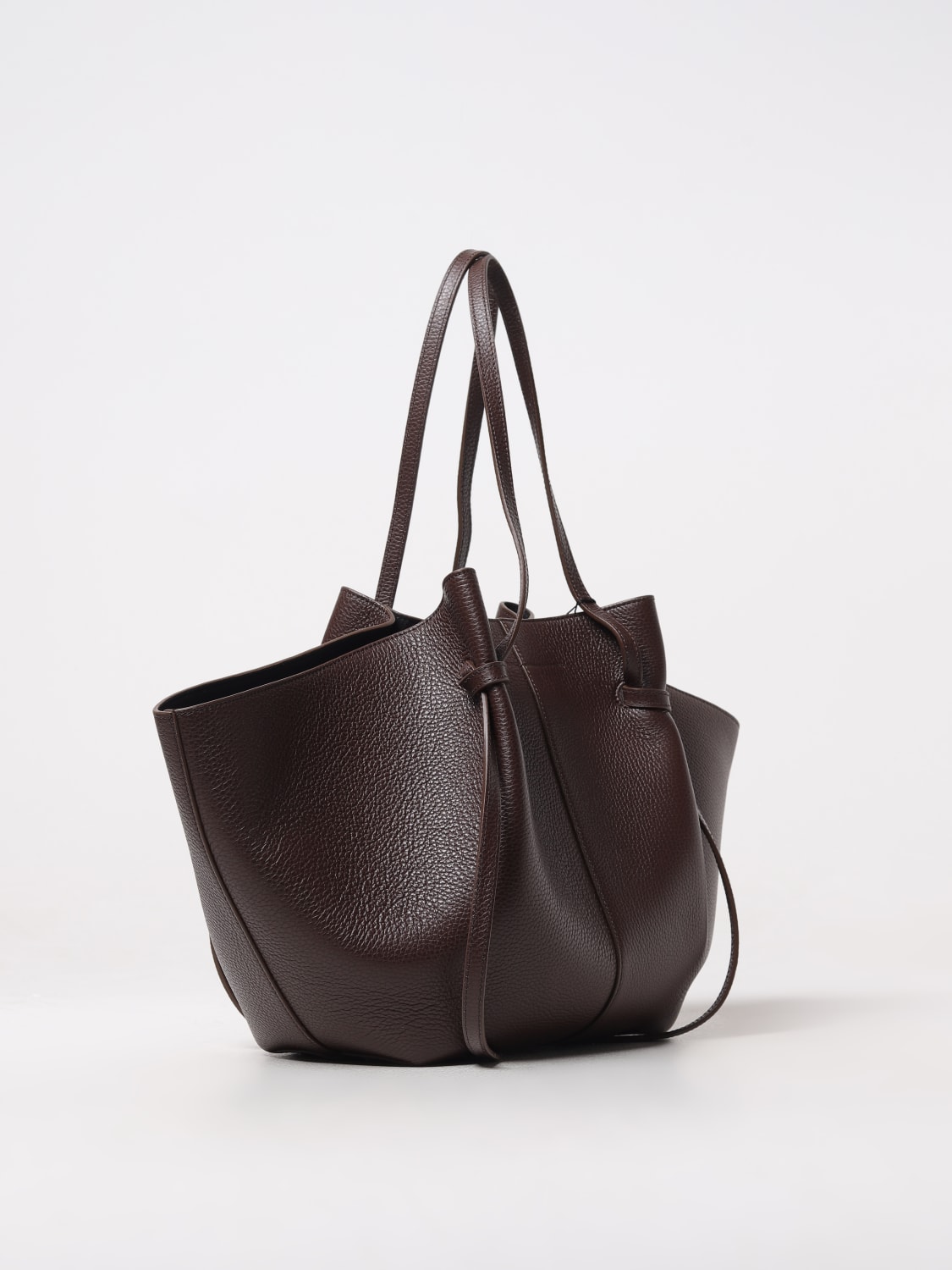 YUZEFI BORSA TOTE: Borsa Mochi Yuzefi in pelle a grana , Marrone - Img 2