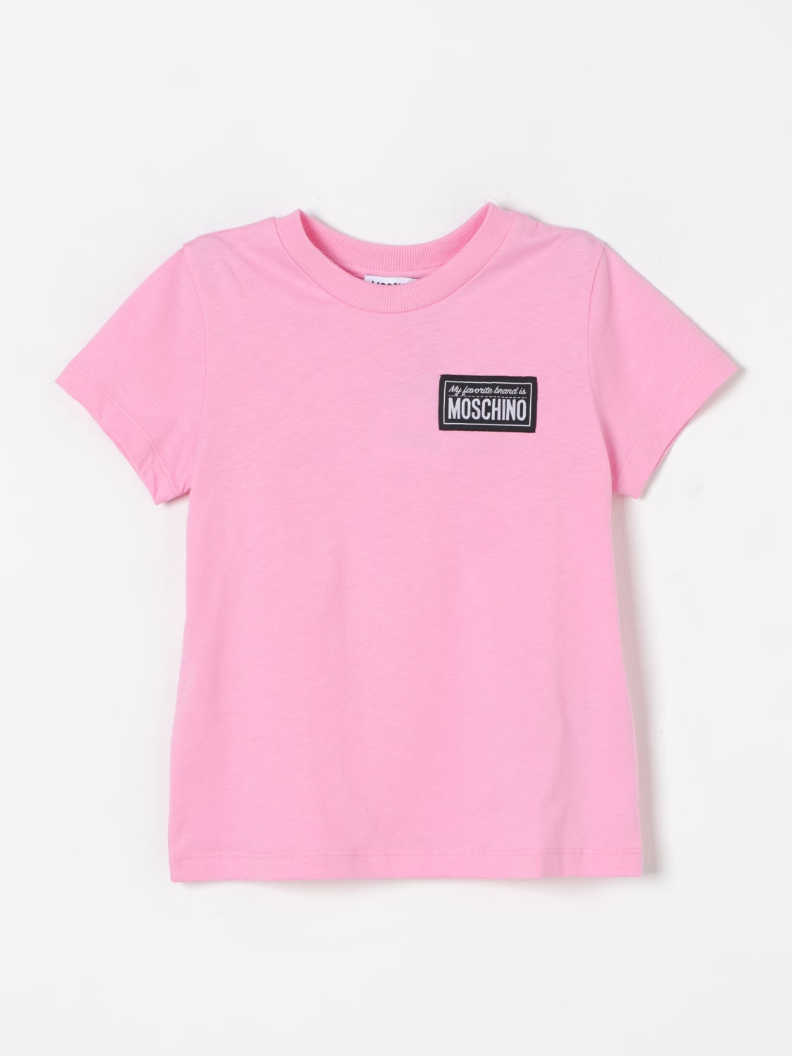 MOSCHINO T-SHIRT: T-shirt kids Moschino, Pink - Img 1