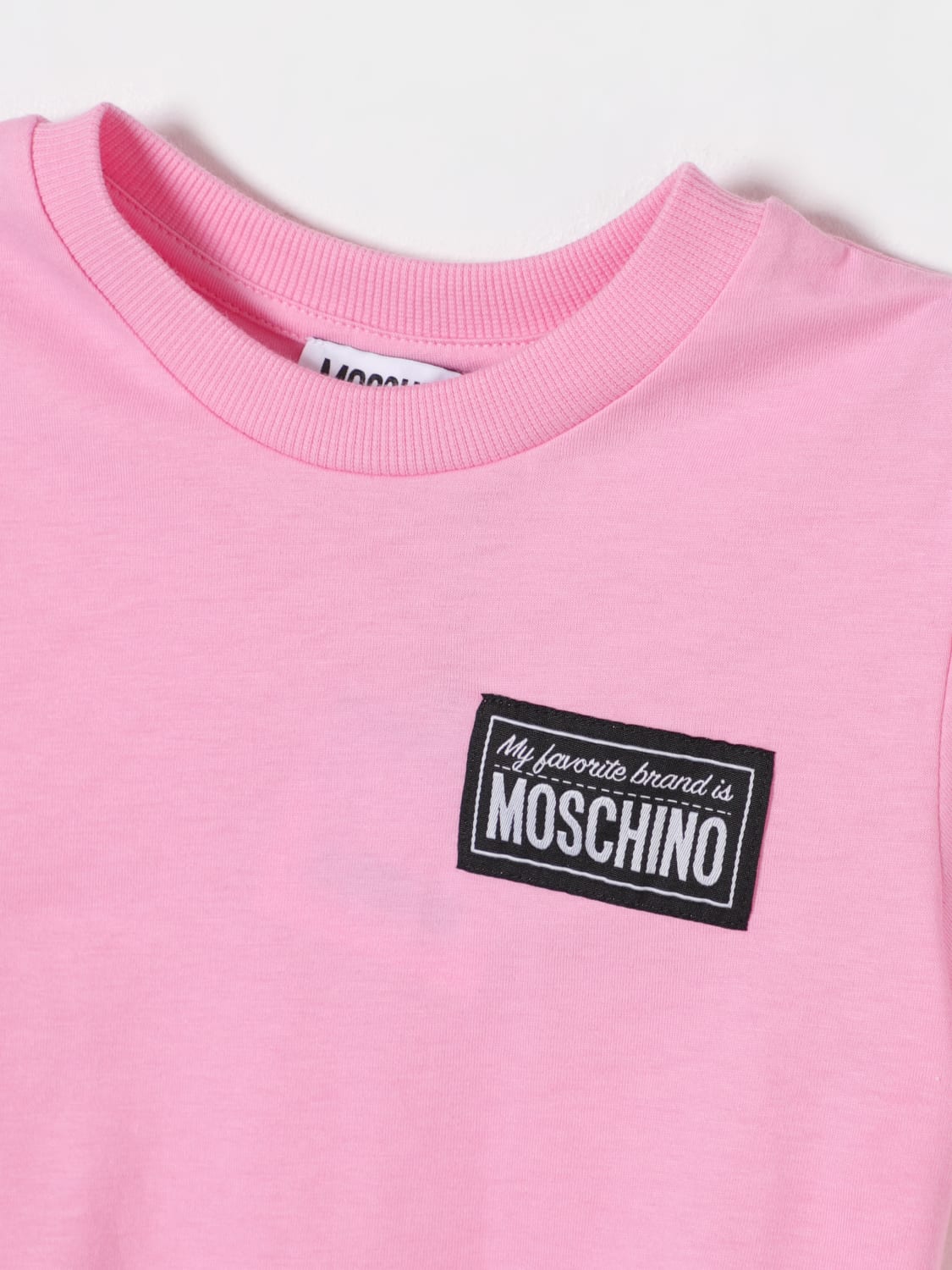 MOSCHINO T-SHIRT: T-shirt kids Moschino, Pink - Img 3