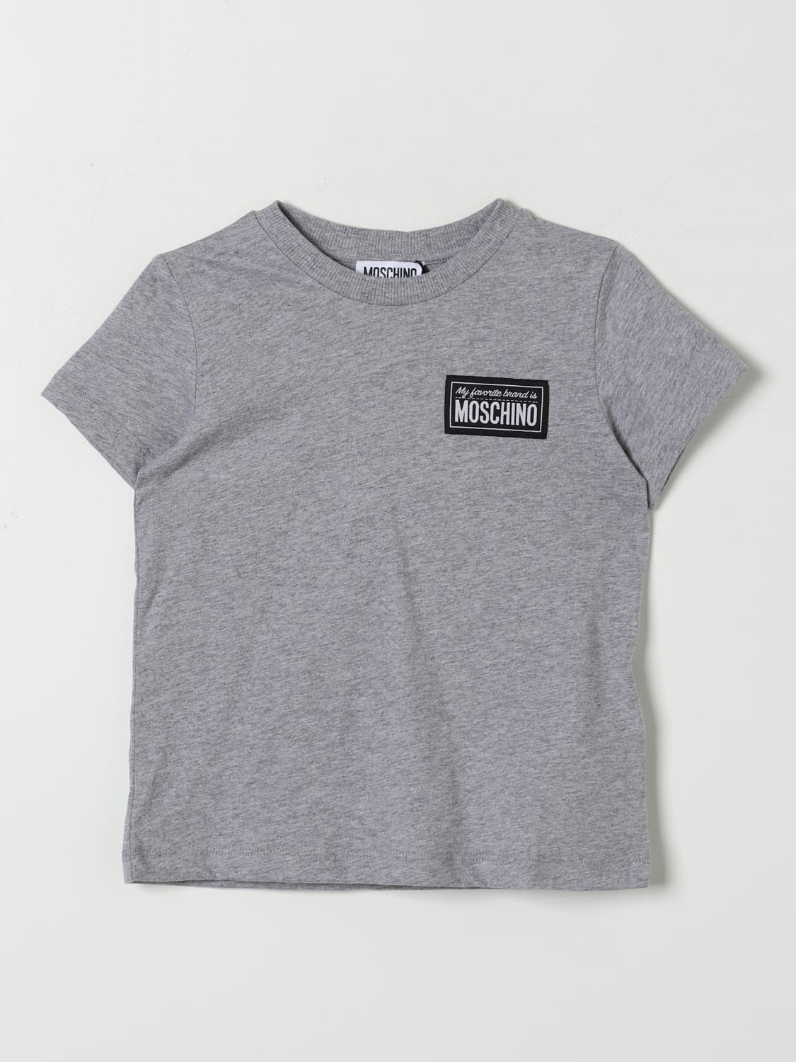 MOSCHINO T-SHIRT: T-shirt kids Moschino, Grey - Img 1