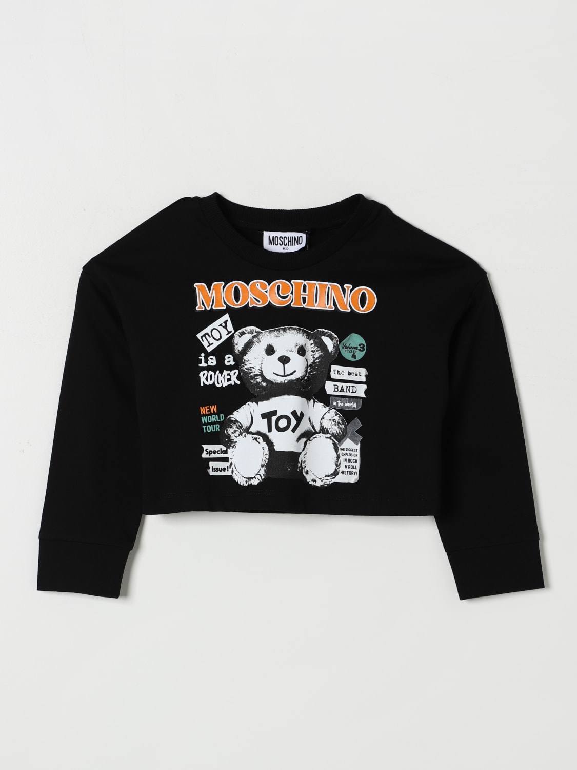 MOSCHINO 스웨터: 스웨터 남아 Moschino, 블랙 - Img 1