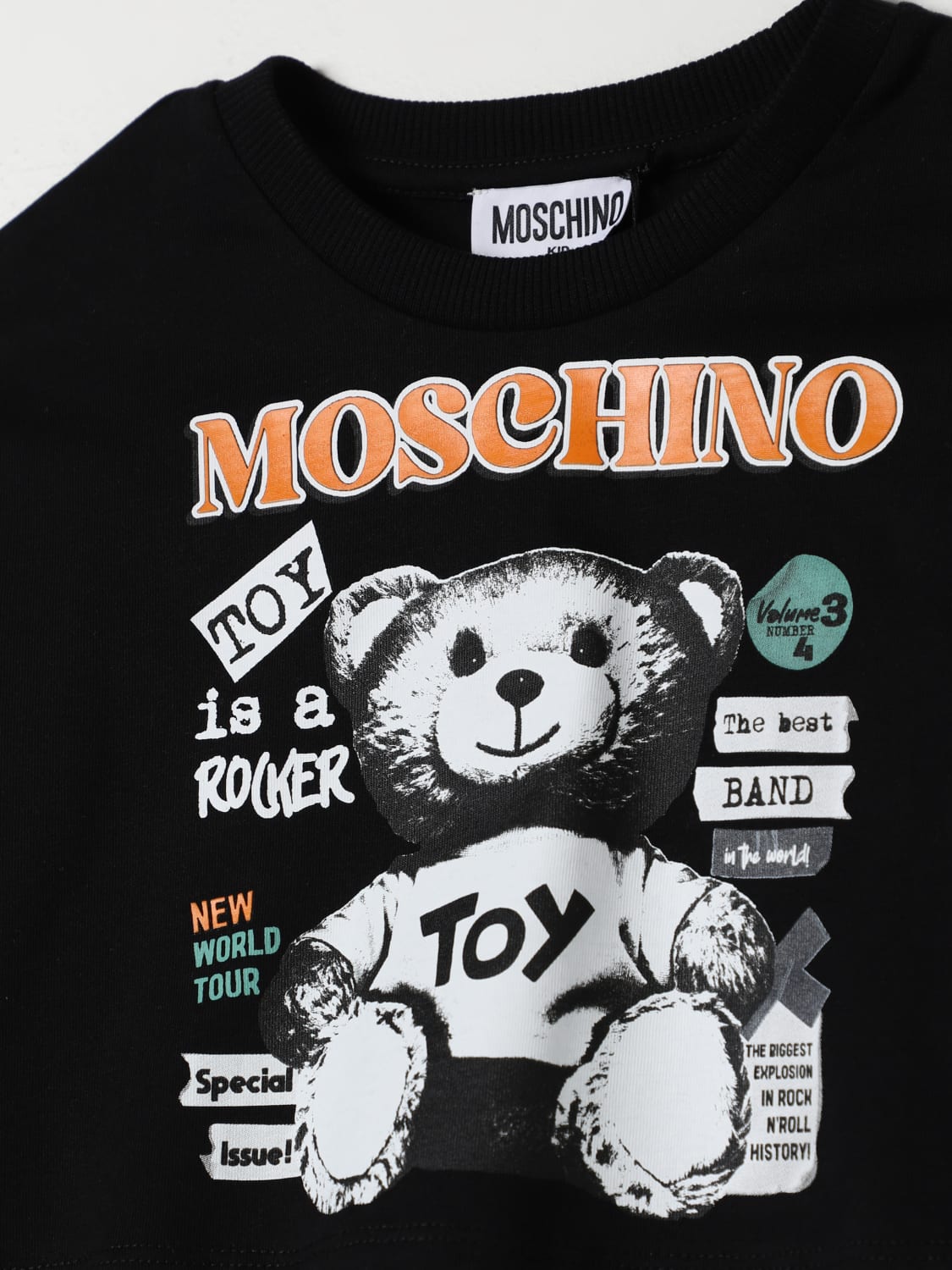 MOSCHINO 스웨터: 스웨터 남아 Moschino, 블랙 - Img 3