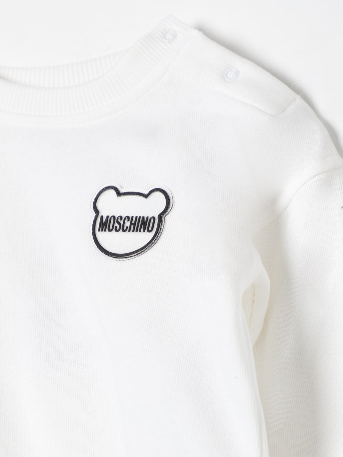 MOSCHINO 스웨터: 스웨터 남아 Moschino, 화이트 - Img 3