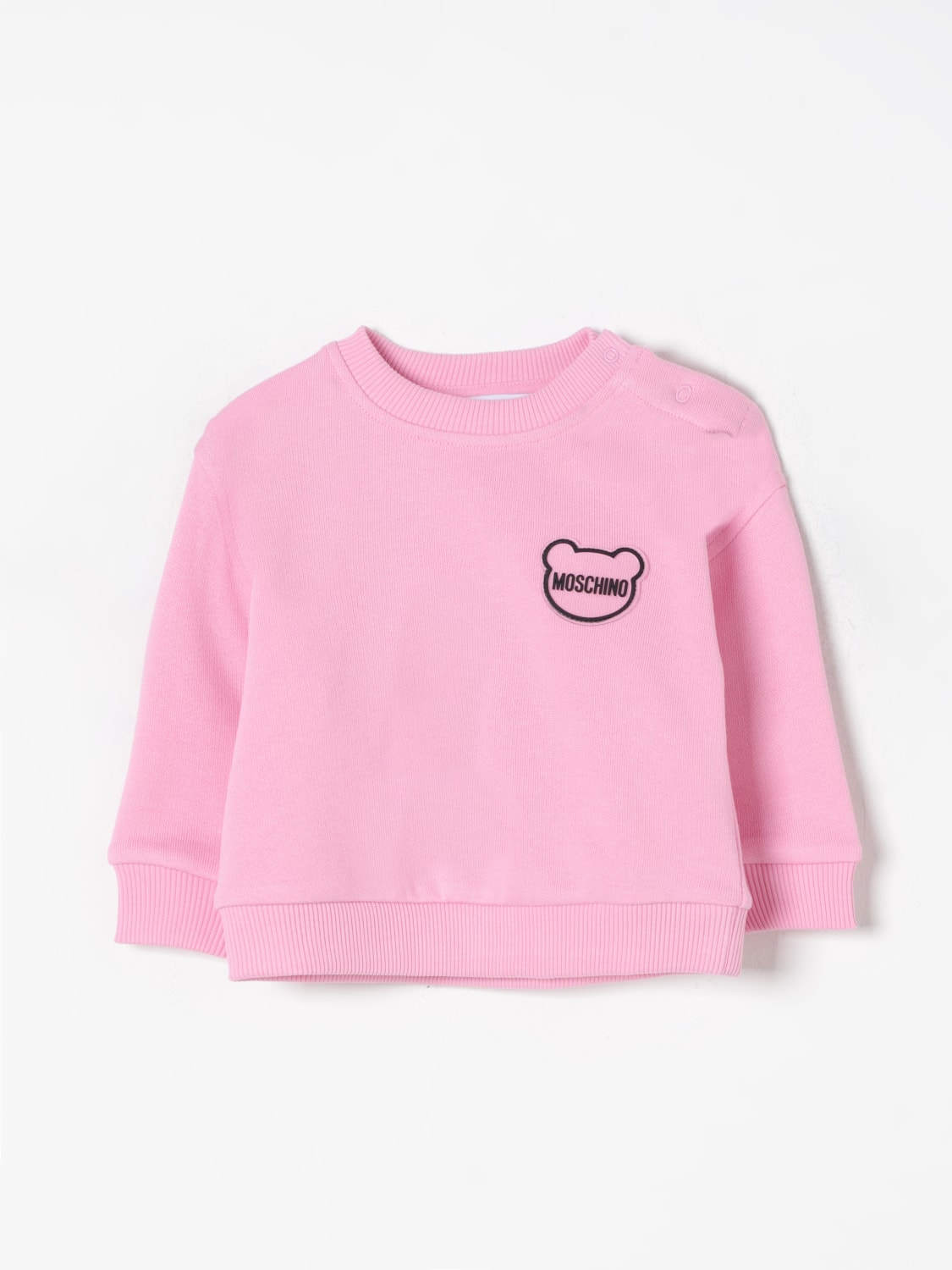 MOSCHINO SWEATER: Sweater kids Moschino, Fuchsia - Img 1