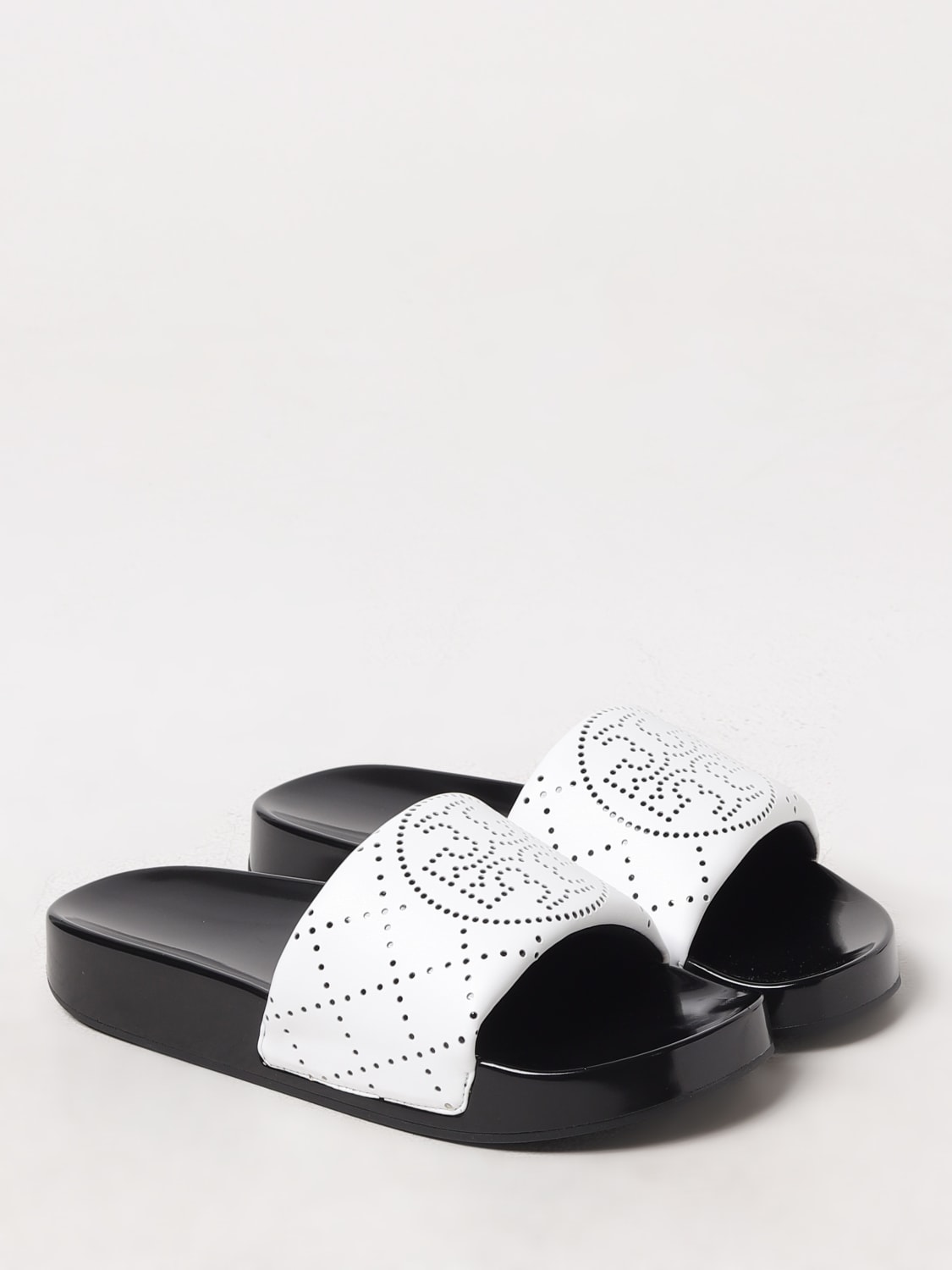 TORY BURCH：フラットサンダル レディース - ホワイト | GIGLIO.COMオンラインのTory Burch フラットサンダル  156278