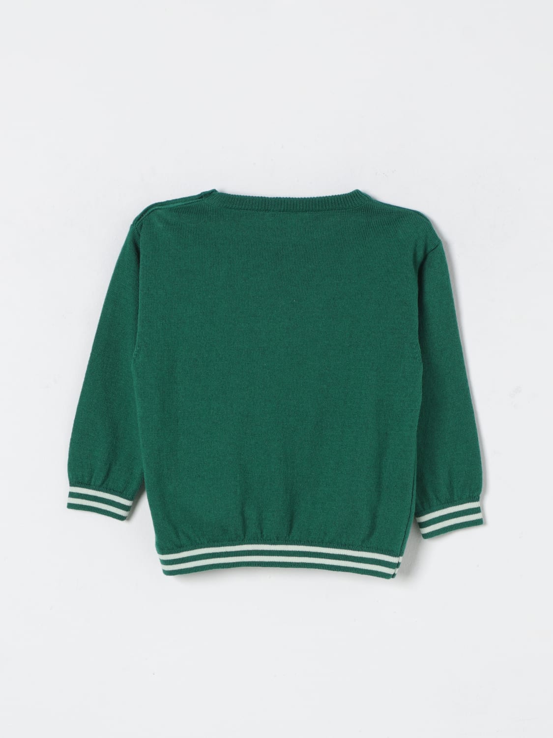 MOSCHINO MAGLIA: Maglia Teddy Moschino in cotone e lana, Verde - Img 2