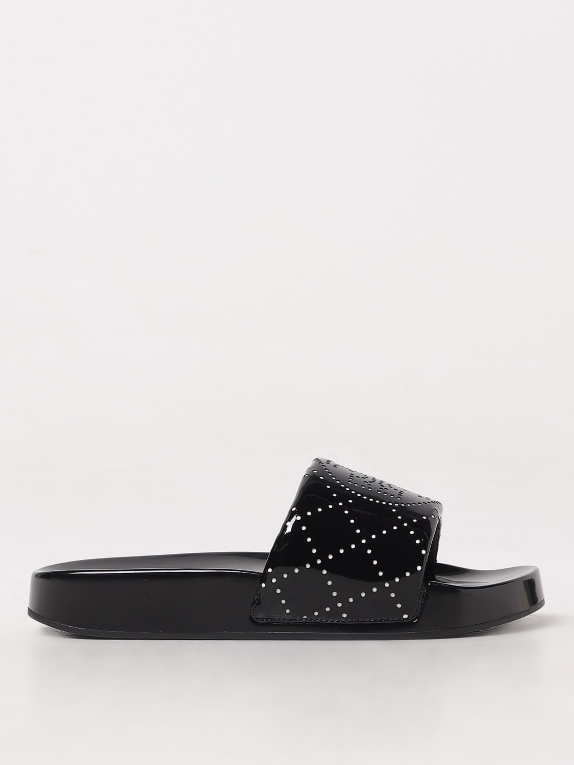 Giglio Sliders Double T Pool Tory Burch in gomma verniciata