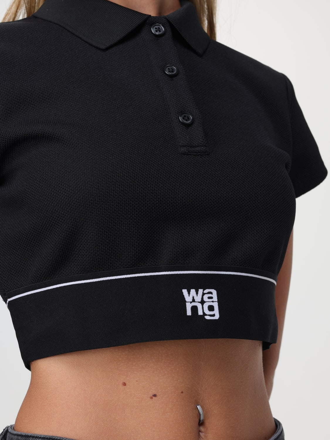 ALEXANDER WANG POLO SHIRT: Polo shirt woman Alexander Wang, Black - Img 5