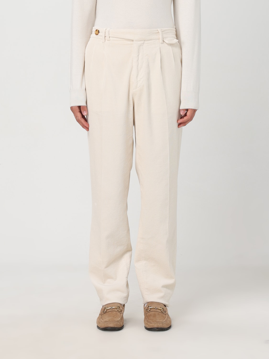 BRUNELLO CUCINELLI PANTS: Pants men Brunello Cucinelli, White - Img 1