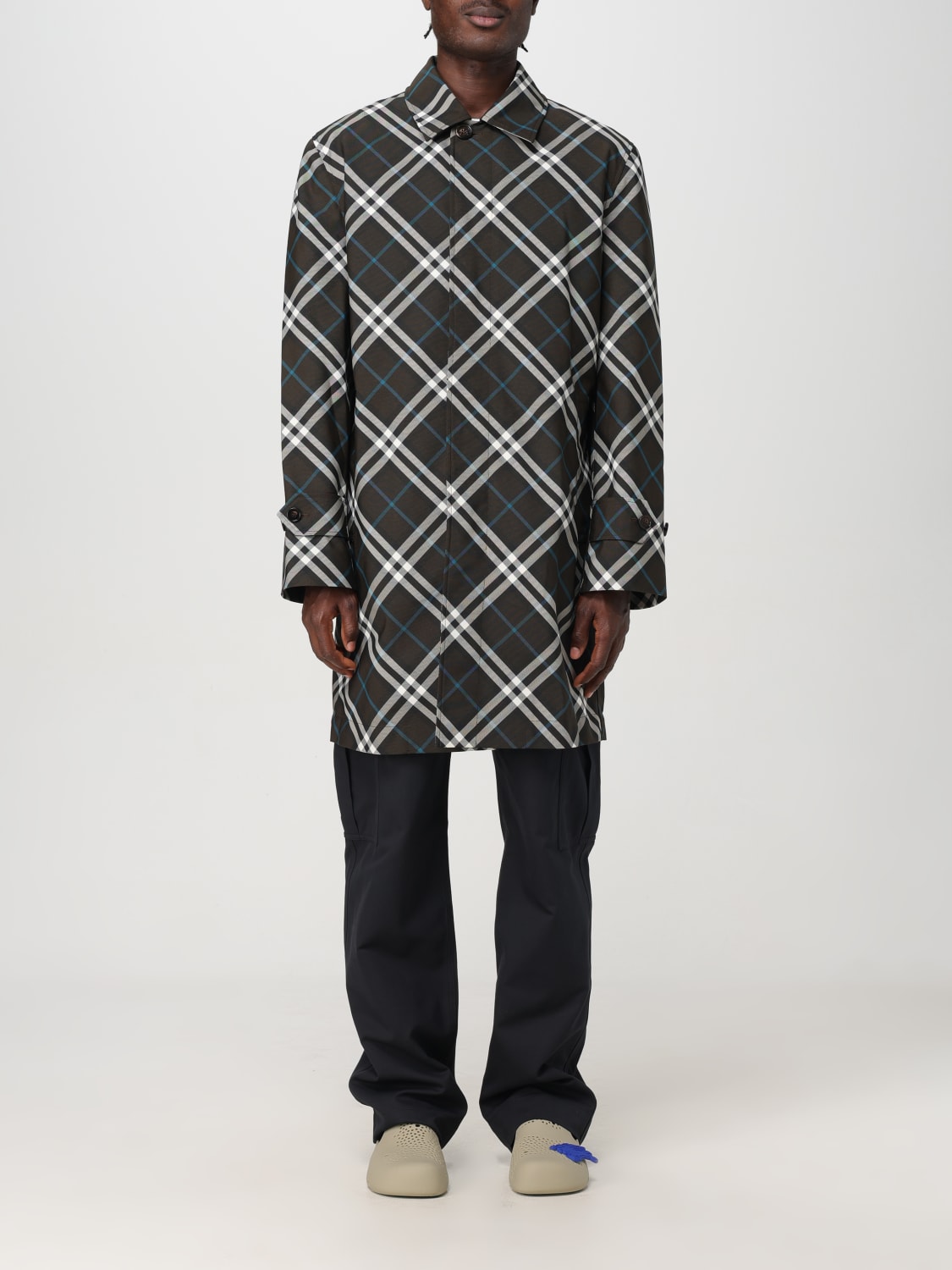 BURBERRY TRENCH COAT: Coat men Burberry, Multicolor - Img 1