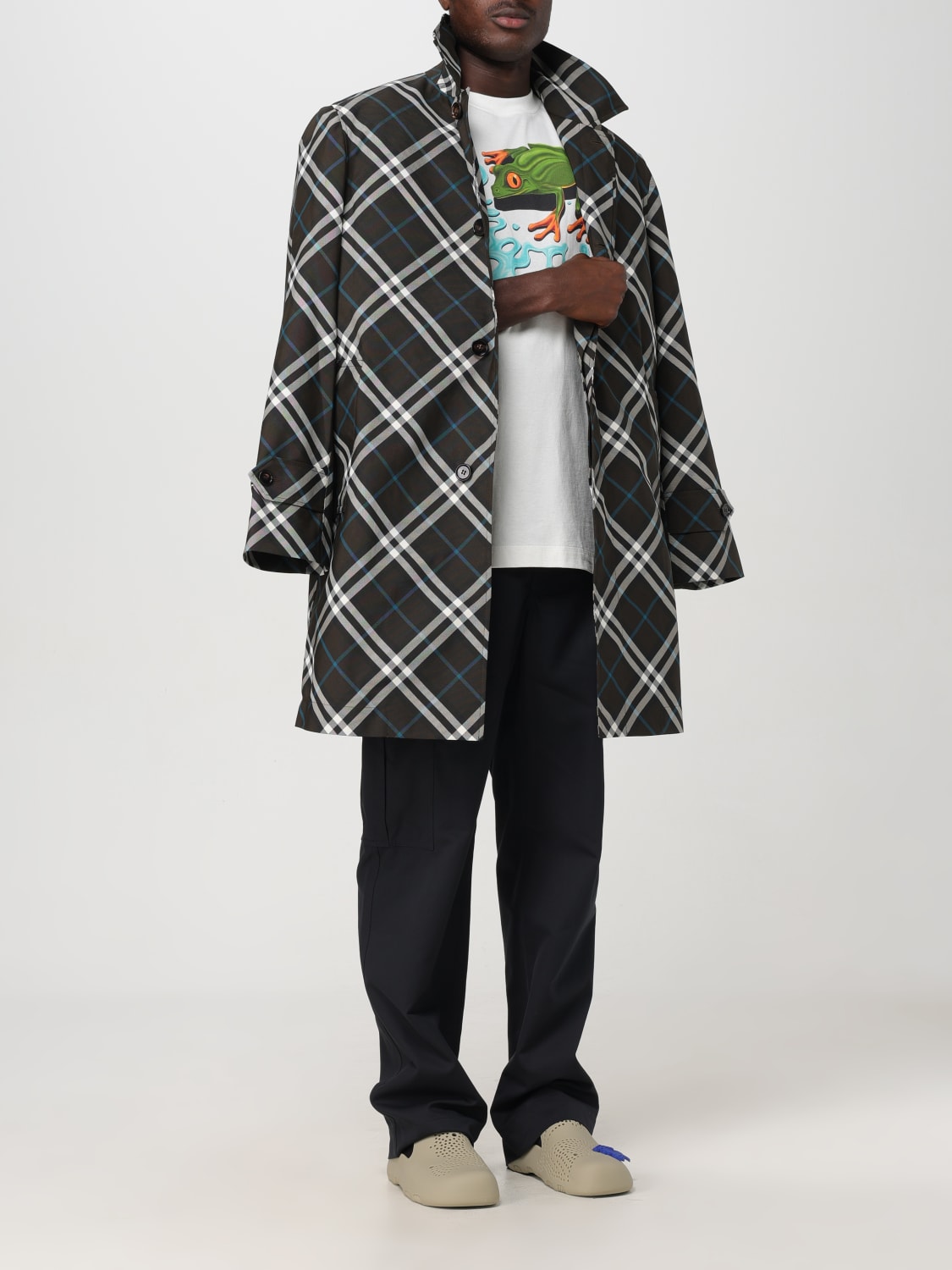 BURBERRY TRENCH COAT: Coat men Burberry, Multicolor - Img 2