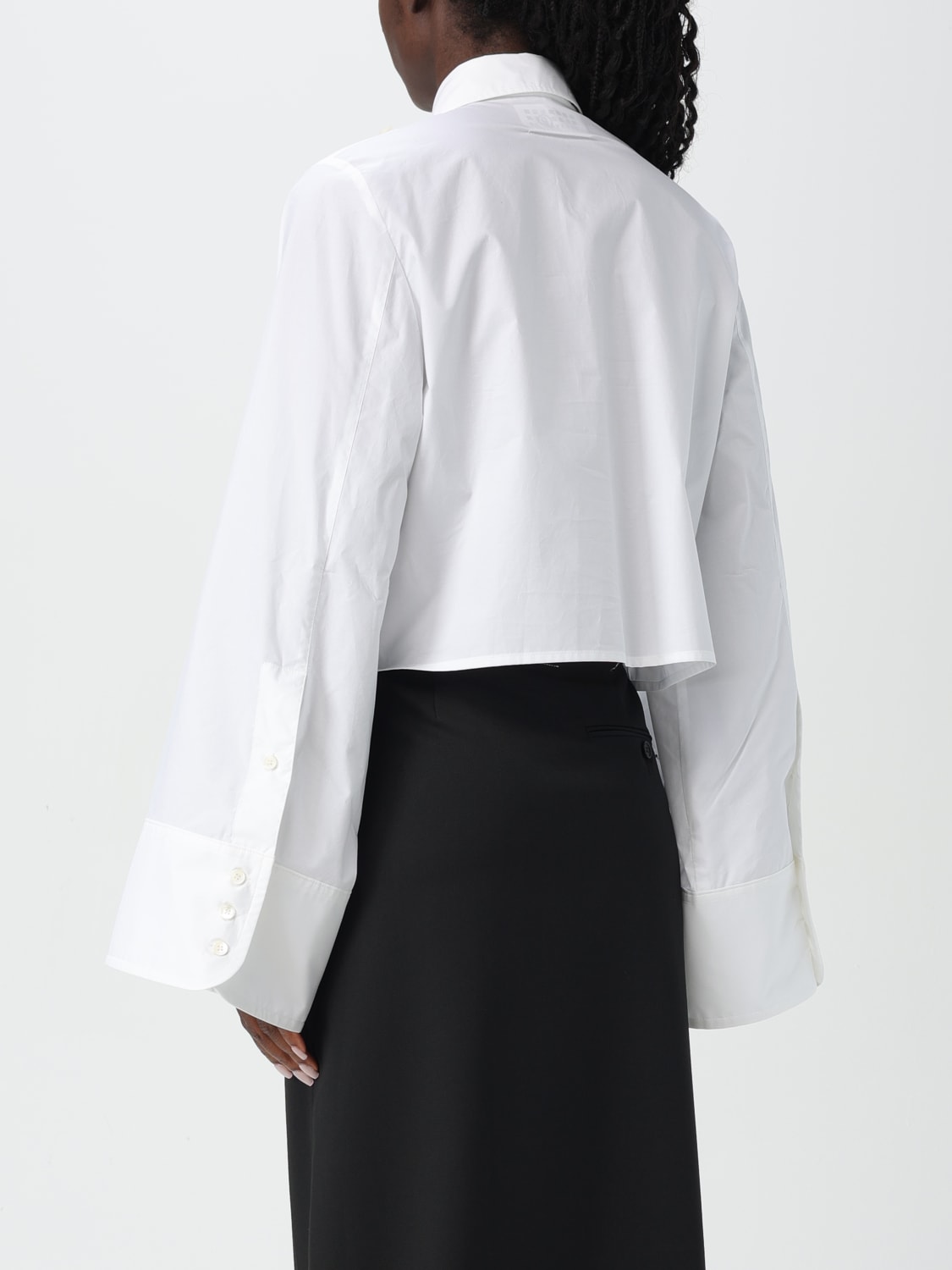 MM6 MAISON MARGIELA SHIRT: Mm6 Maison Margiela cotton shirt, White - Img 3