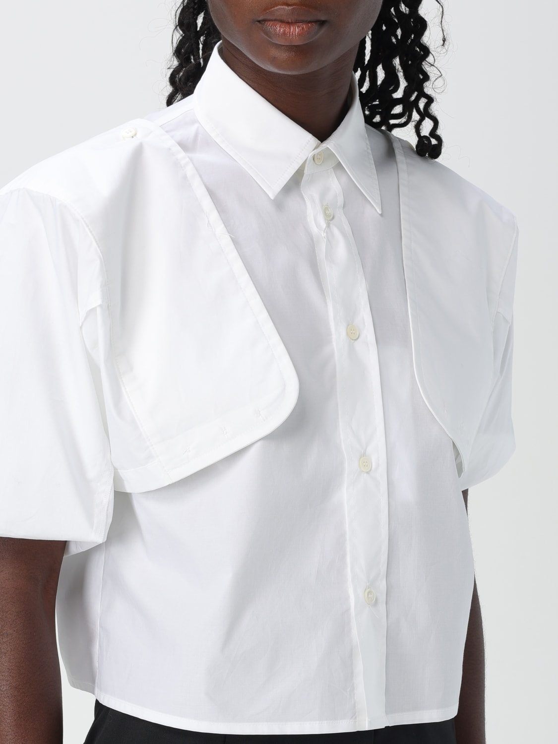 MM6 MAISON MARGIELA SHIRT: Mm6 Maison Margiela cotton shirt, White - Img 5