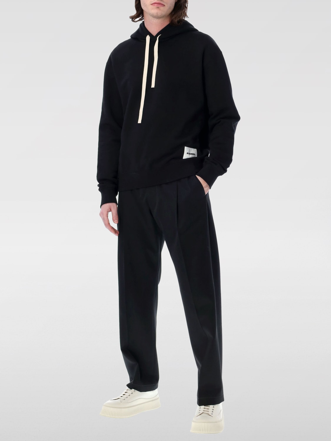 JIL SANDER SWEATSHIRT: Sweatshirt men Jil Sander, Black - Img 2