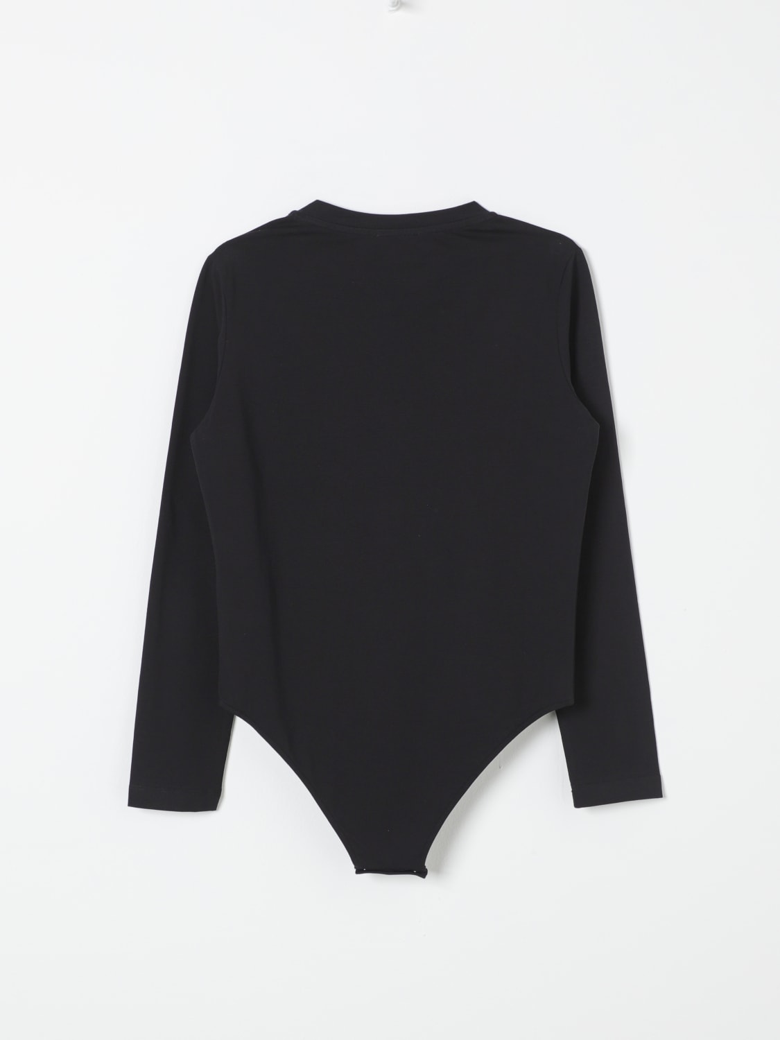 BALMAIN MAGLIA: Body con logo Balmain in cotone, Nero - Img 2