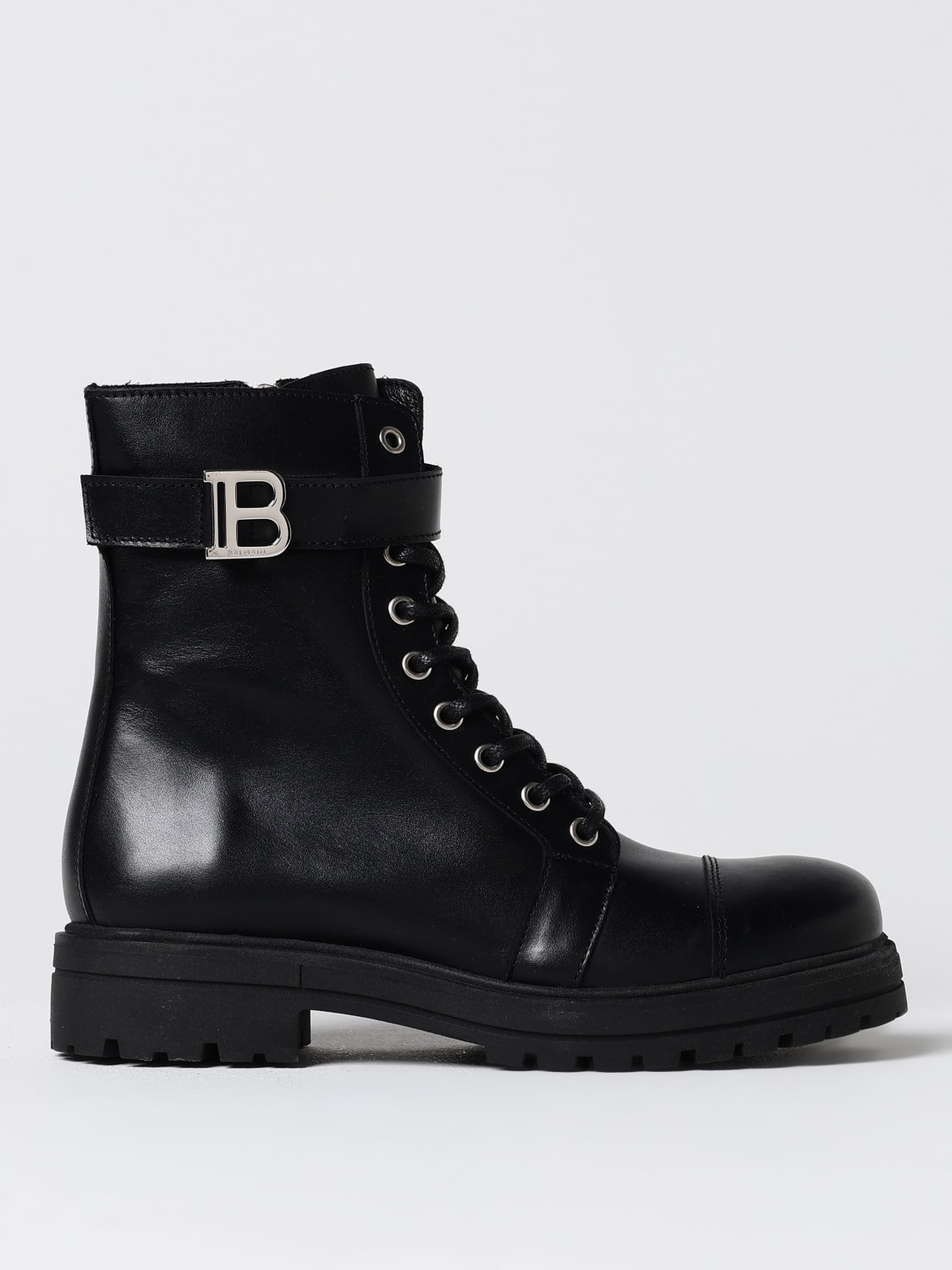 BALMAIN SHOES: Shoes kids Balmain, Black - Img 1