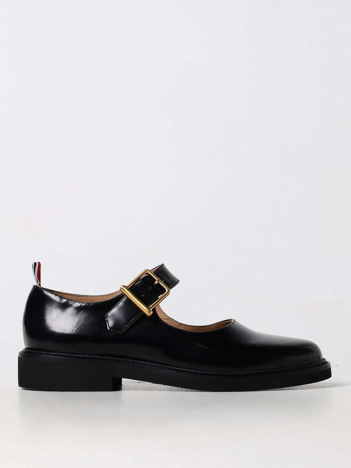 THOM BROWNE MOCASSINI: Mocassino Thom Browne in pelle spazzolata , Nero - Img 1